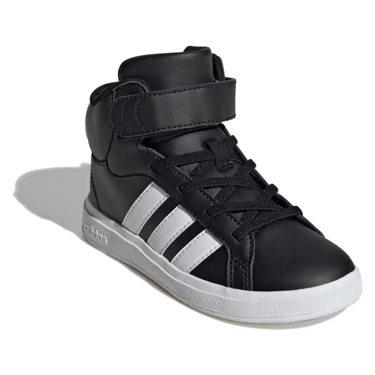 adidas Grand Court Mid Core Black Cloud White (GS)