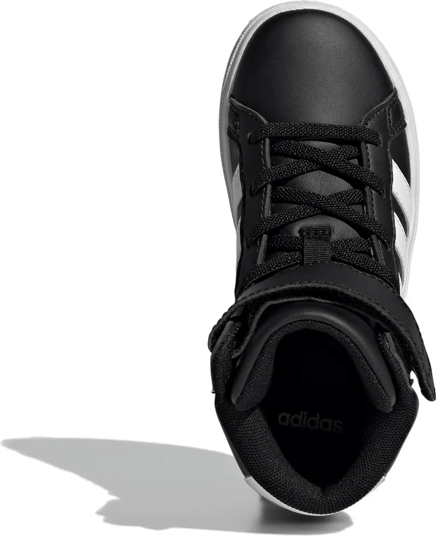 adidas Grand Court Mid Core Black Cloud White (GS)