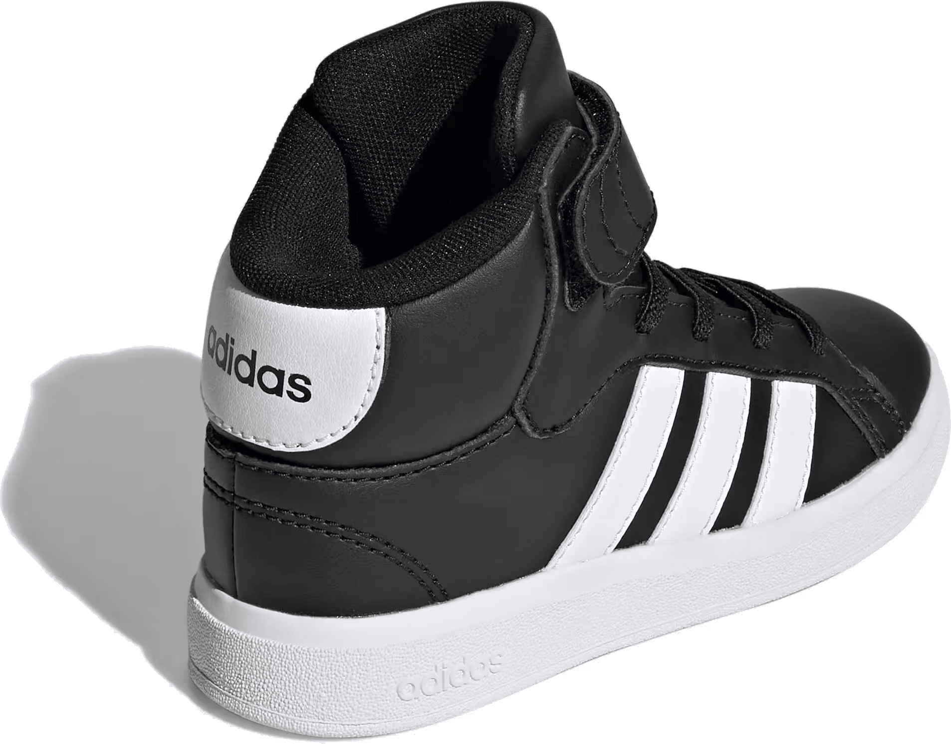 adidas Grand Court Mid Core Black Cloud White (GS)