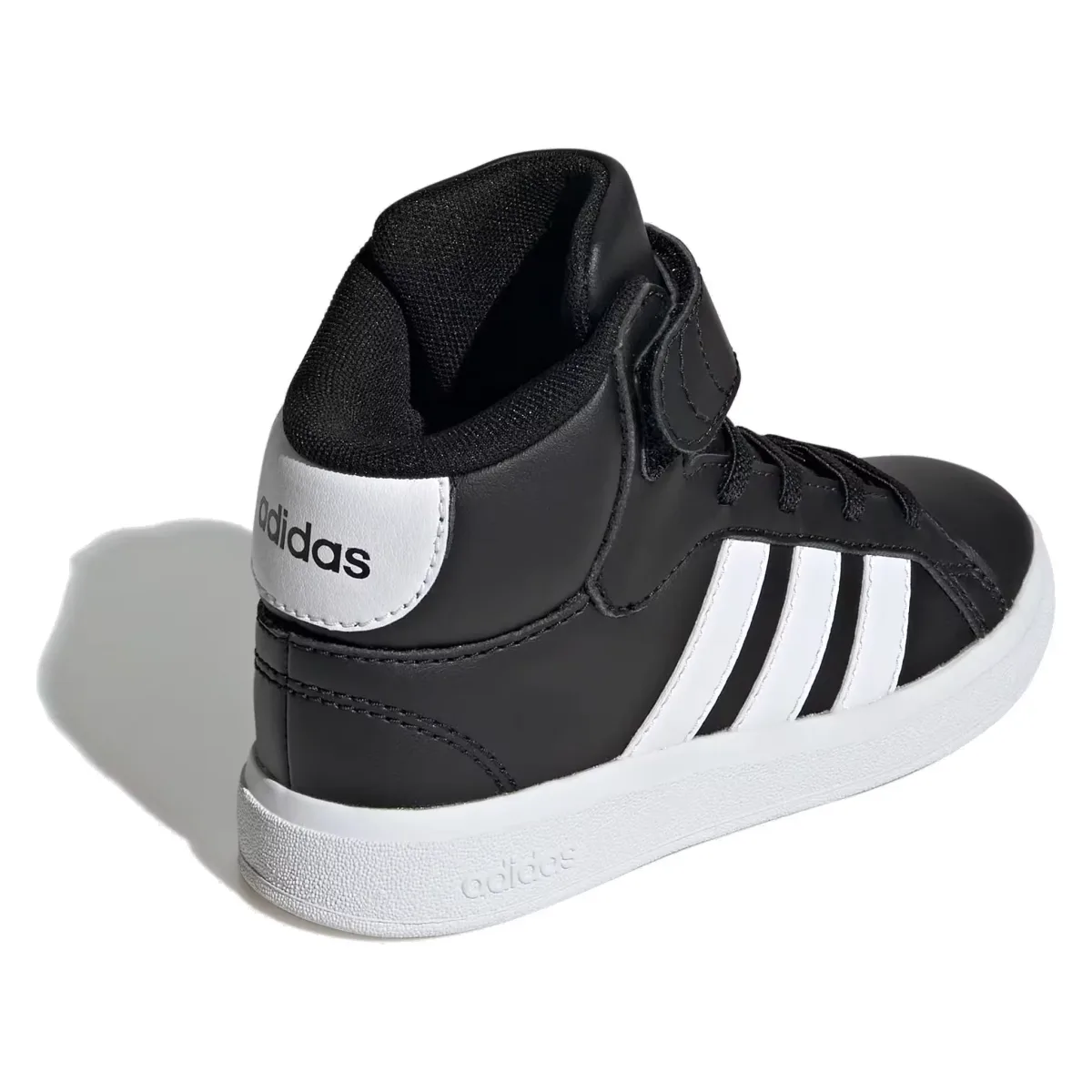 adidas Grand Court Mid Core Black Cloud White (GS)