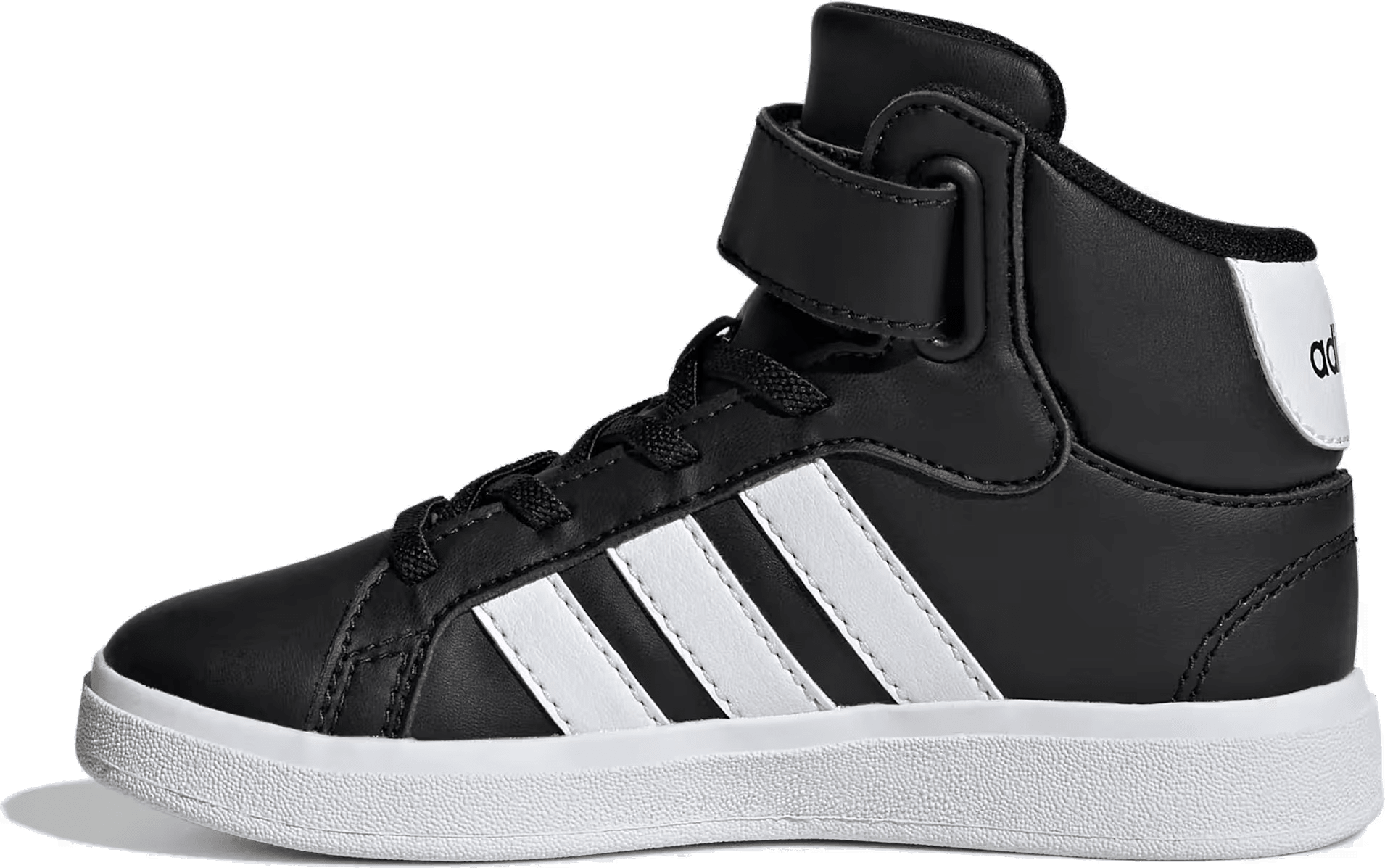 adidas Grand Court Mid Core Black Cloud White (GS)