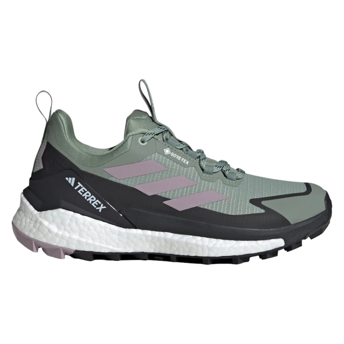 adidas Terrex Free Hiker 2.0 Low Gore-Tex Silver Green Preloved Fig Carbon (Women's)