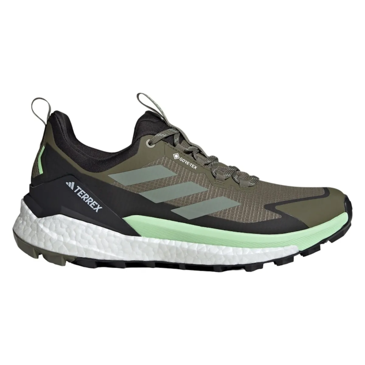 adidas Terrex Free Hiker 2.0 Low Gore-Tex Olive Strata Silver Green Core Black