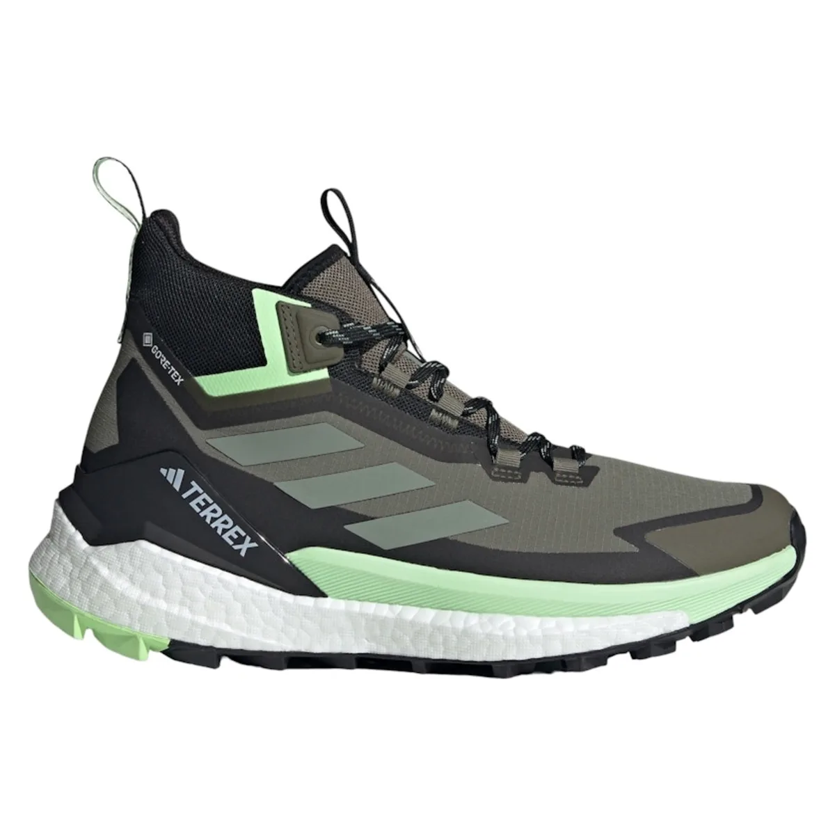 adidas Terrex Free Hiker Gore-Tex 2.0 Olive Strata Silver Green Aurora Black