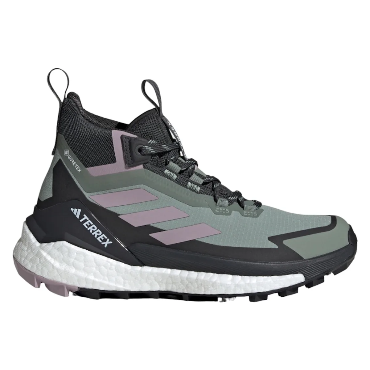 adidas Terrex Free Hiker Gore-Tex 2.0 Silver Green Preloved Fig Carbon (Women's)