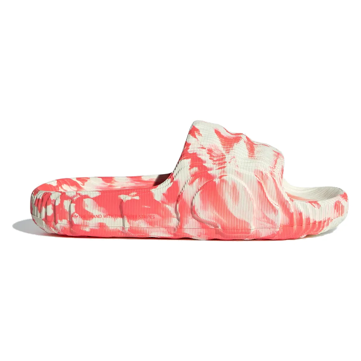 adidas Adilette 22 Slides Ivory Solar Red