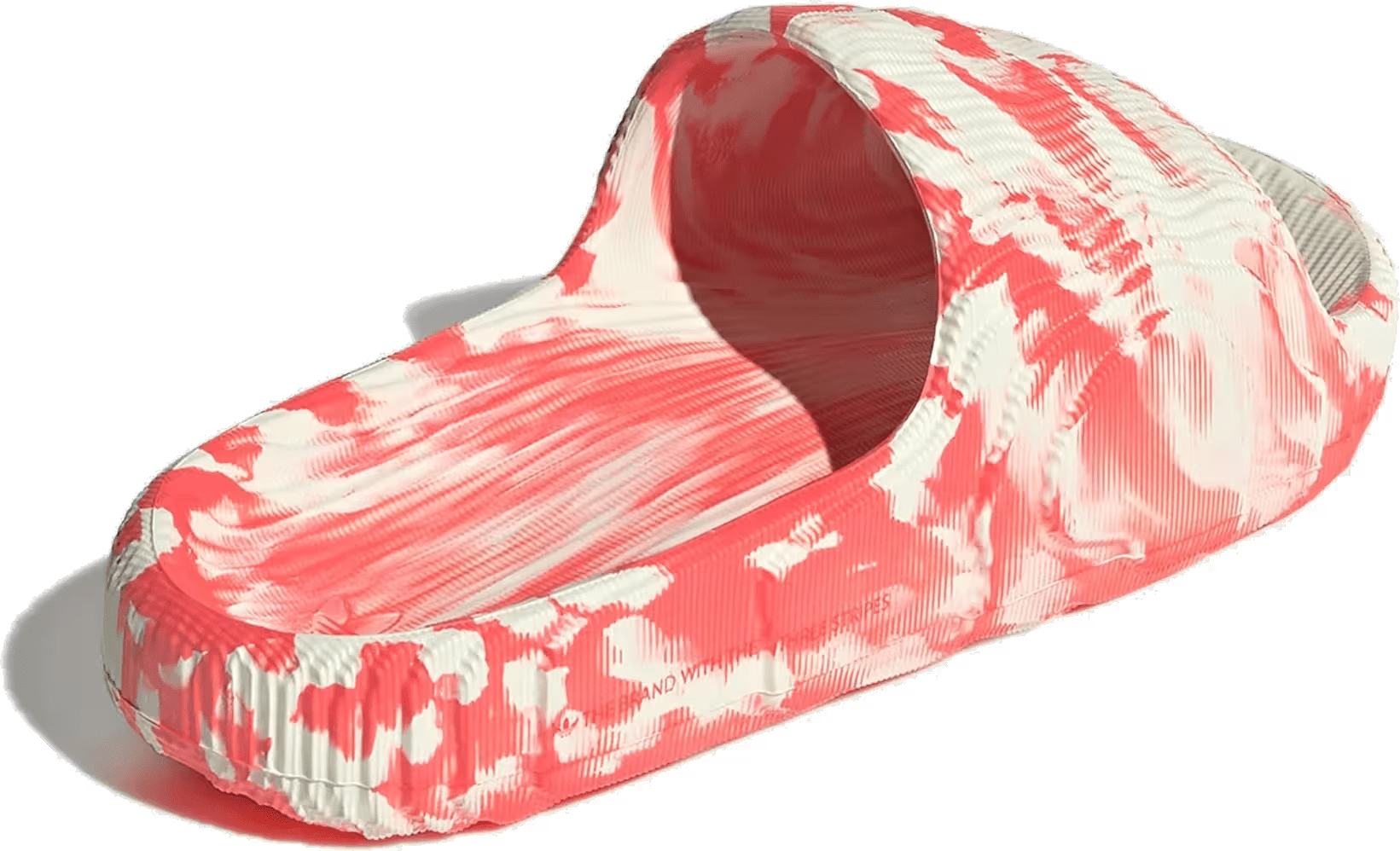 adidas Adilette 22 Slides Ivory Solar Red