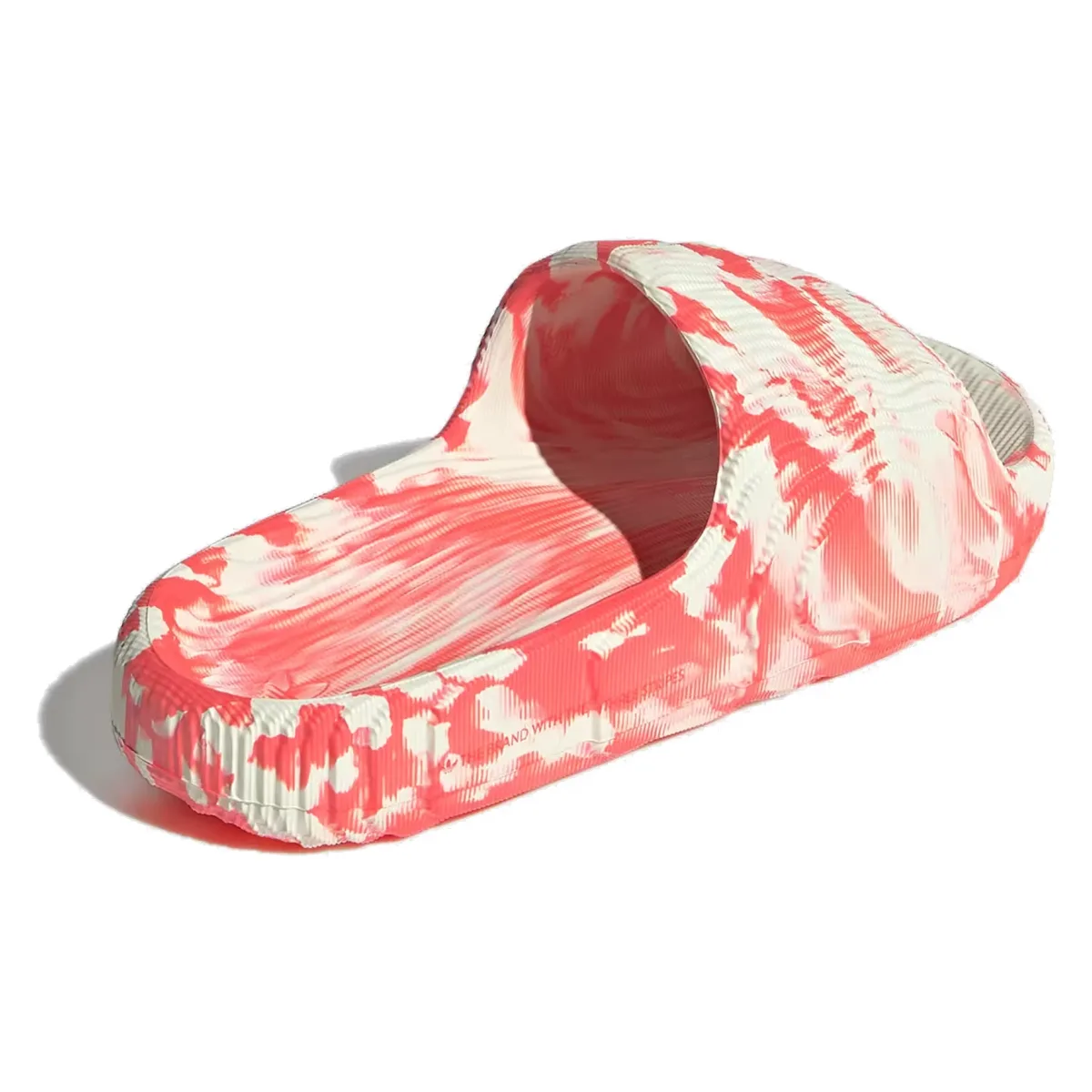 adidas Adilette 22 Slides Ivory Solar Red