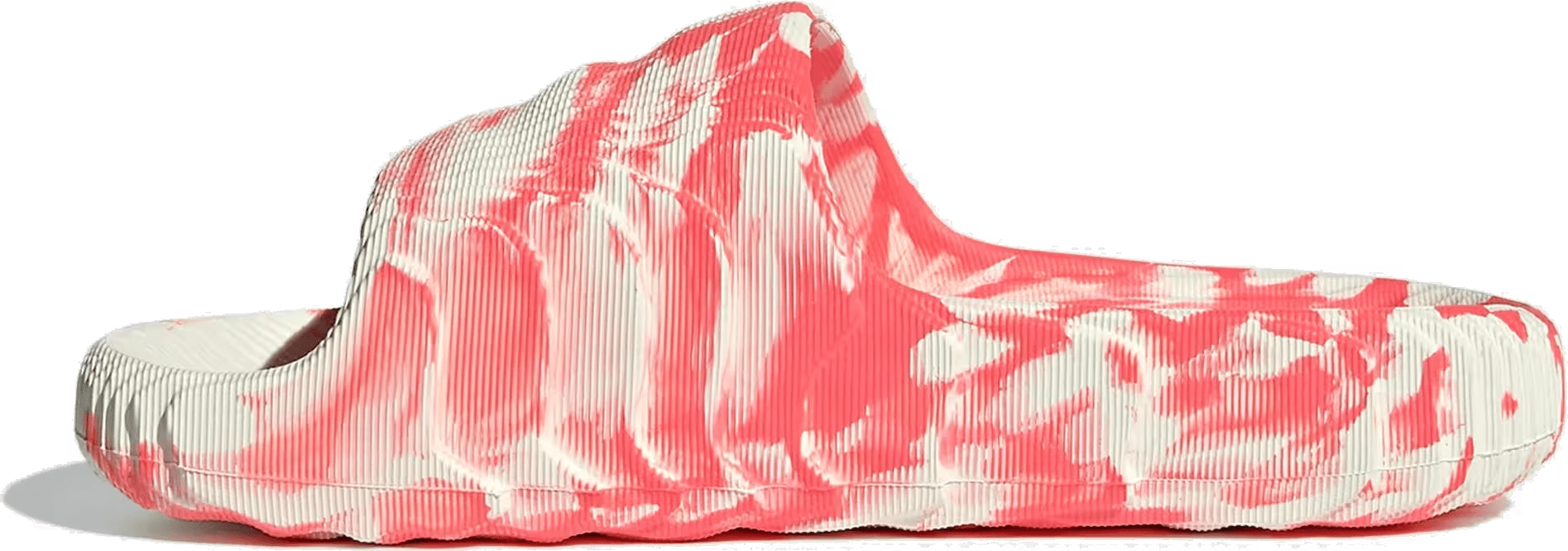 adidas Adilette 22 Slides Ivory Solar Red