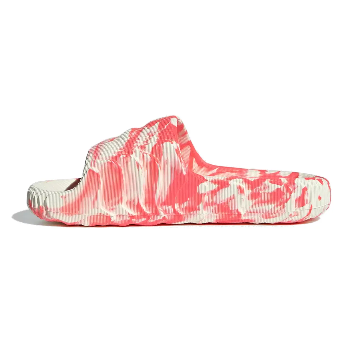 adidas Adilette 22 Slides Ivory Solar Red
