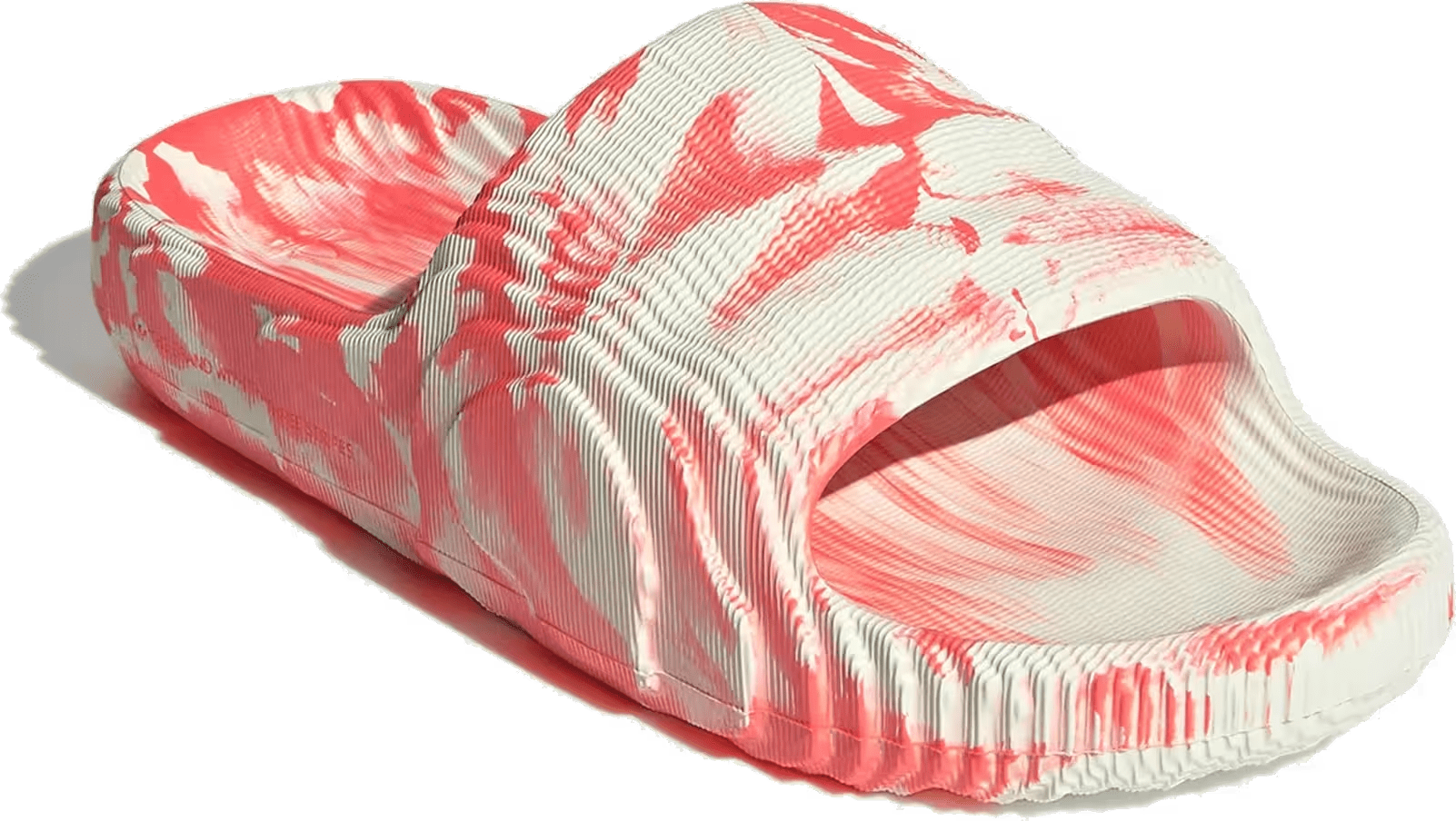 adidas Adilette 22 Slides Ivory Solar Red