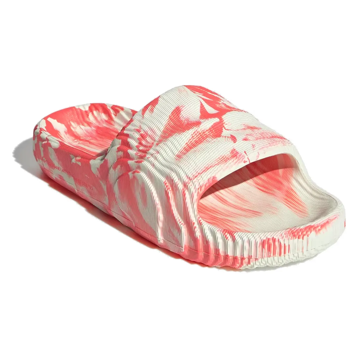 adidas Adilette 22 Slides Ivory Solar Red