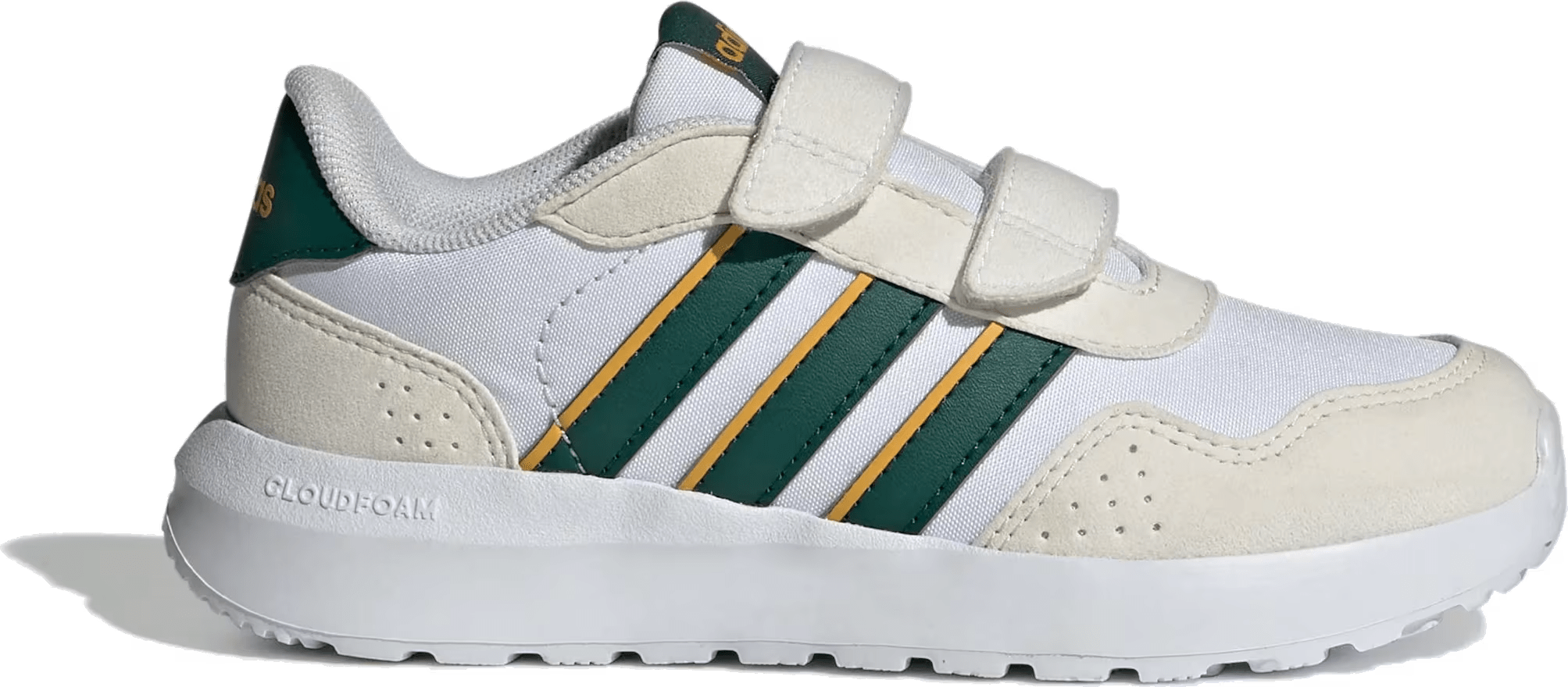 adidas Run 60s Cloud White Collegiate Green Collegiate Gold (PS)