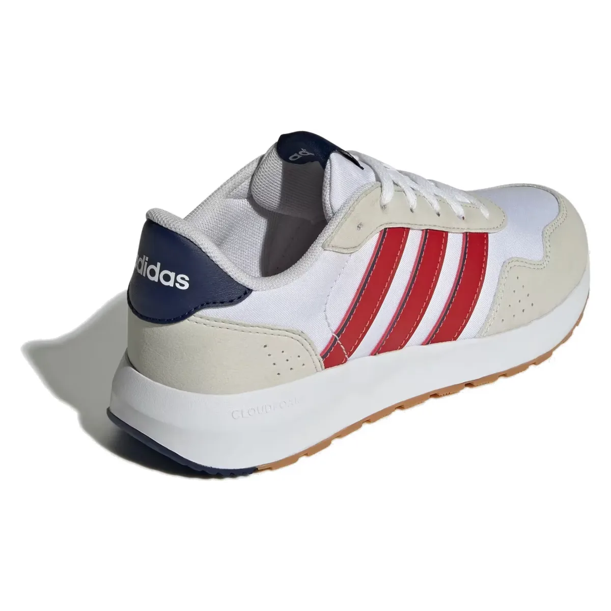 adidas Run 60s Cloud White Collegiate Red Dark Blue (GS)