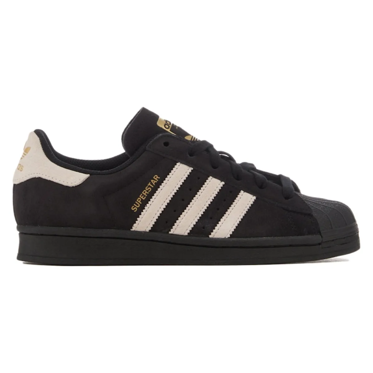 adidas Superstar Core Black Matter Gold (Women's)