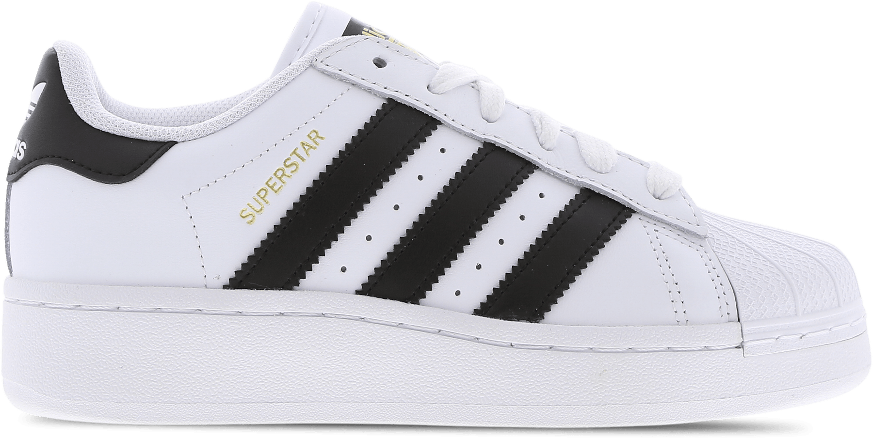 Superstar metallic kinderen on sale grijs