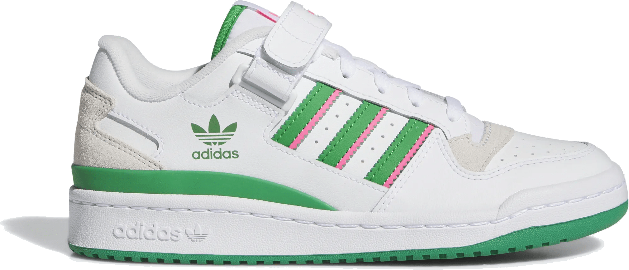 adidas Forum Low White Green Lucid Pink (Women's)