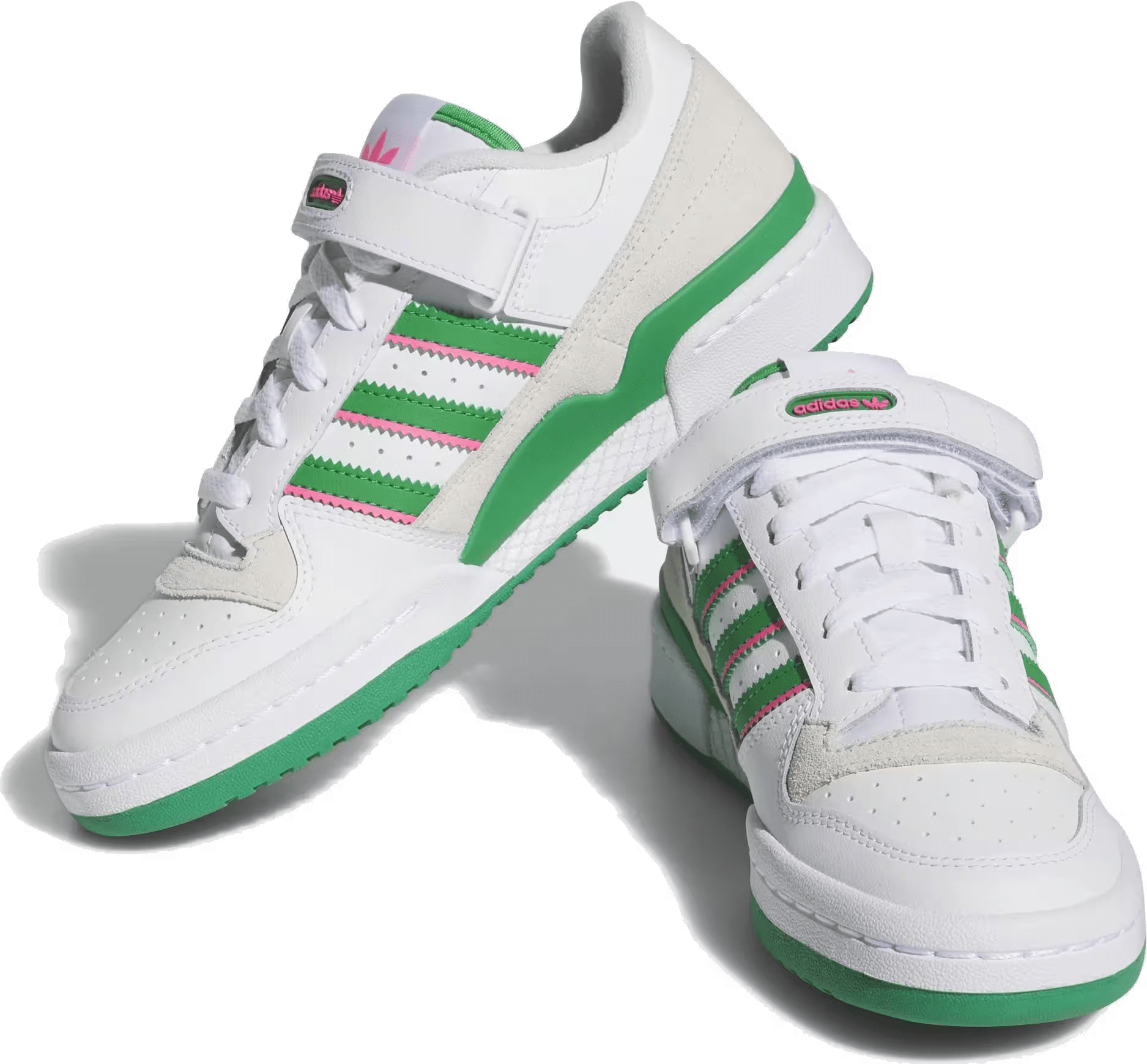 adidas Forum Low White Green Lucid Pink (Women's)