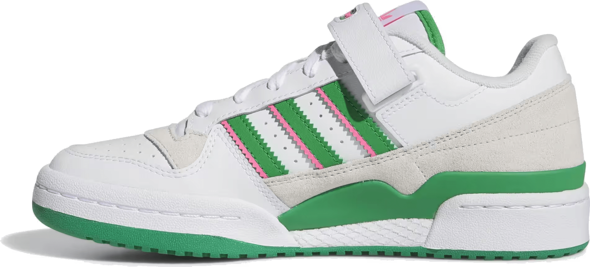 adidas Forum Low White Green Lucid Pink (Women's)