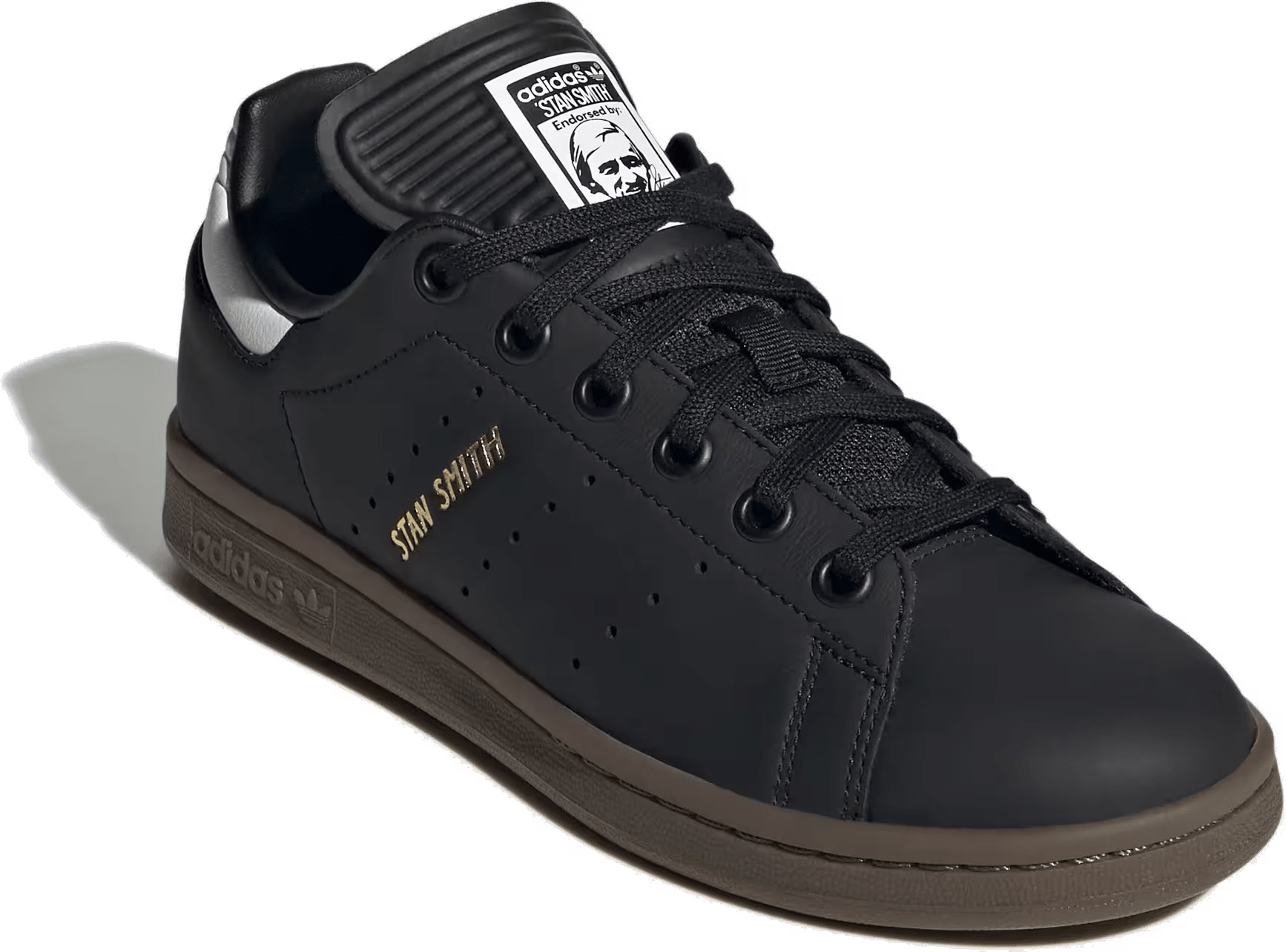 adidas Stan Smith Black Cloud White Gum (GS)