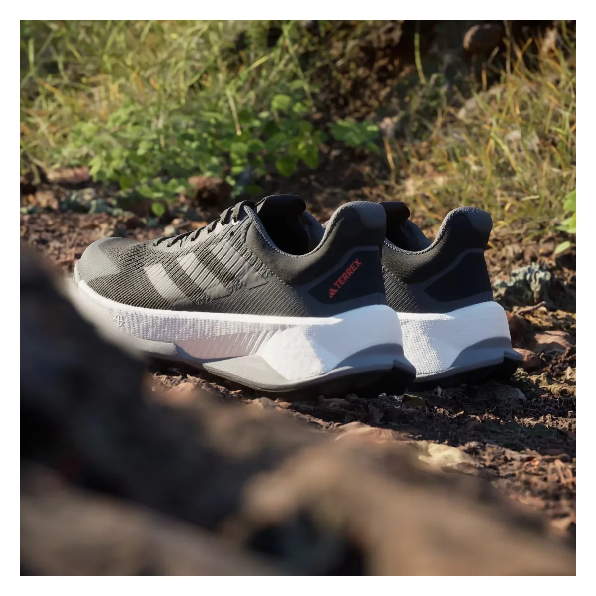 adidas Terrex Soulstride Ultra Trail Core Black Grey Four Impact Orange