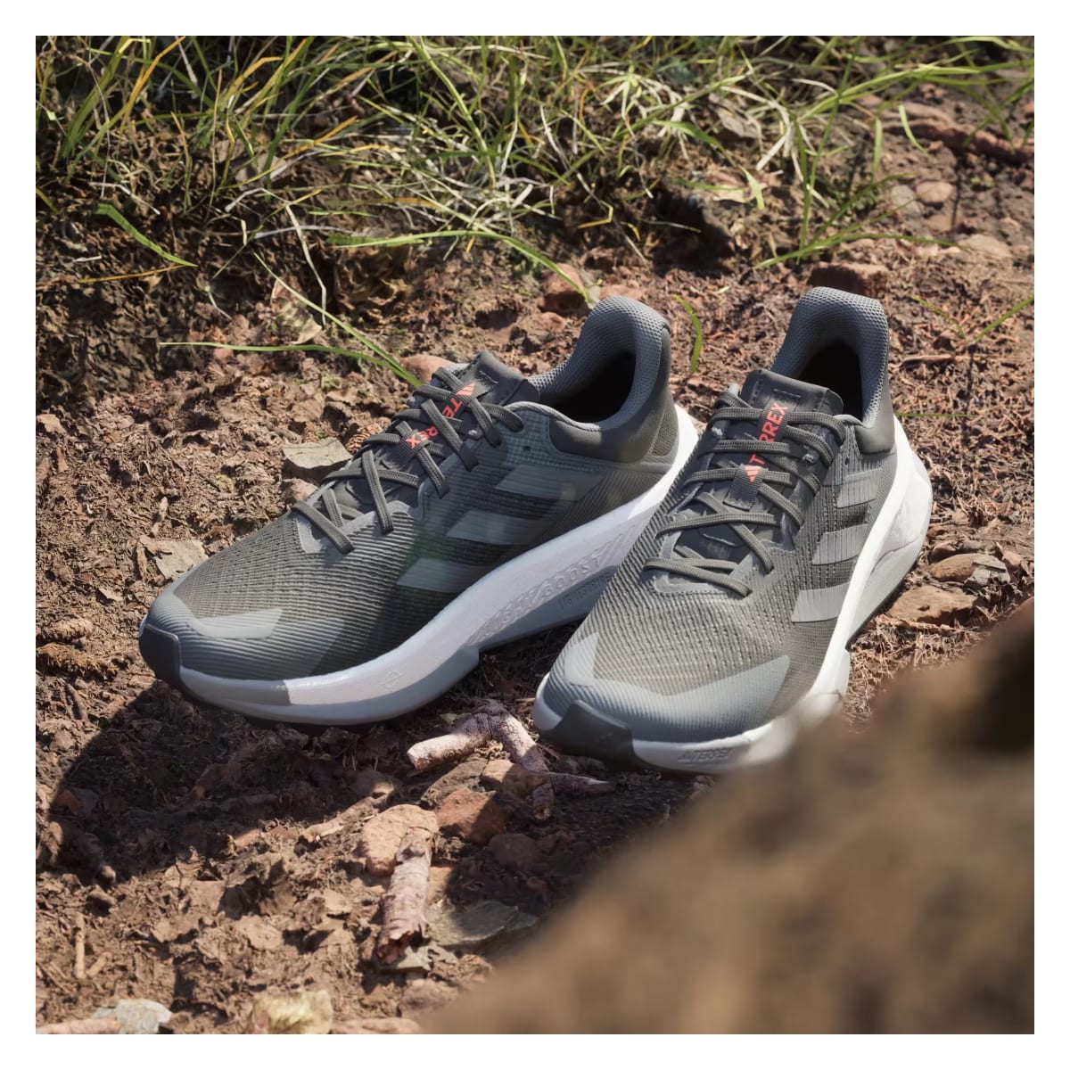 adidas Terrex Soulstride Ultra Trail Core Black Grey Four Impact Orange