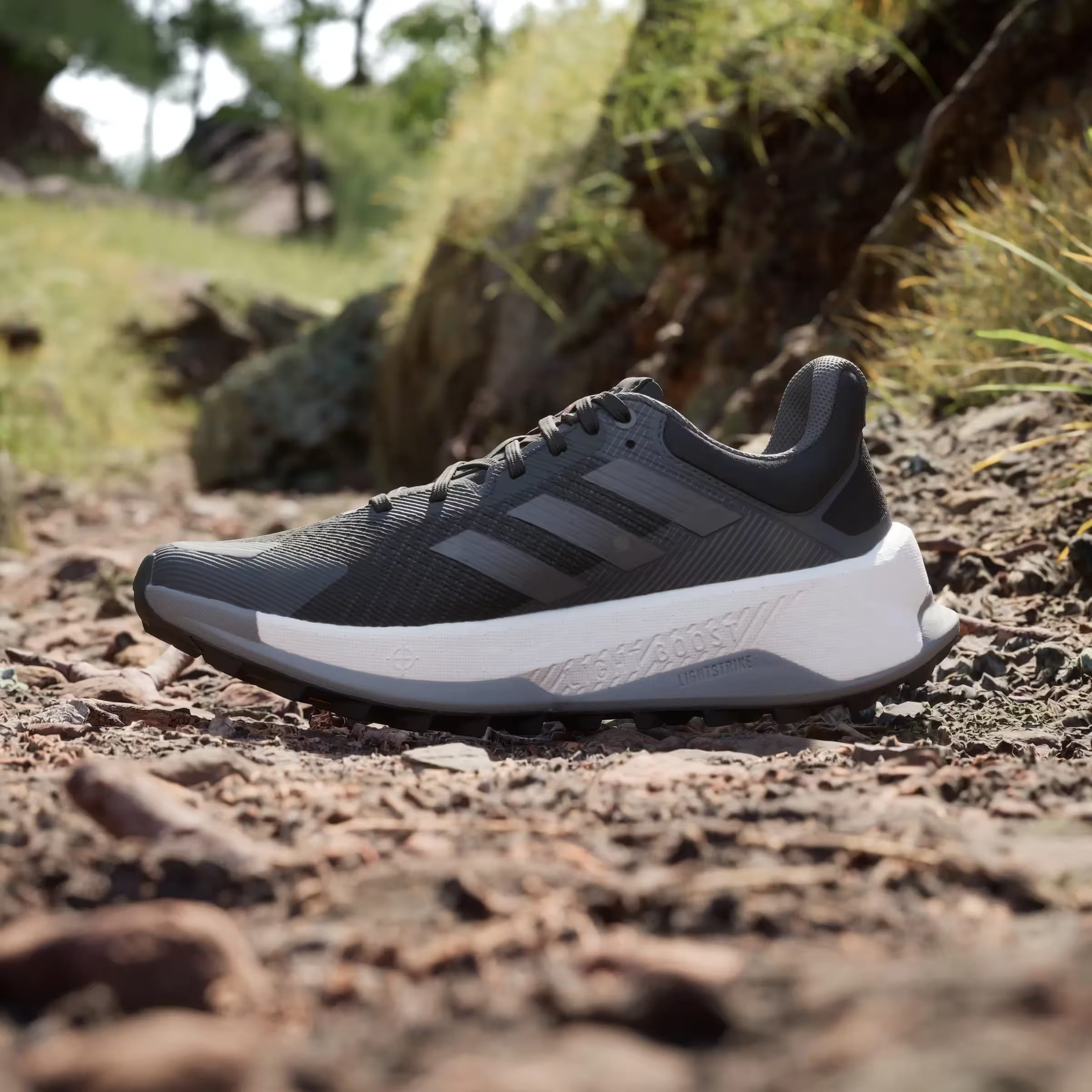 adidas Terrex Soulstride Ultra Trail Core Black Grey Four Impact Orange