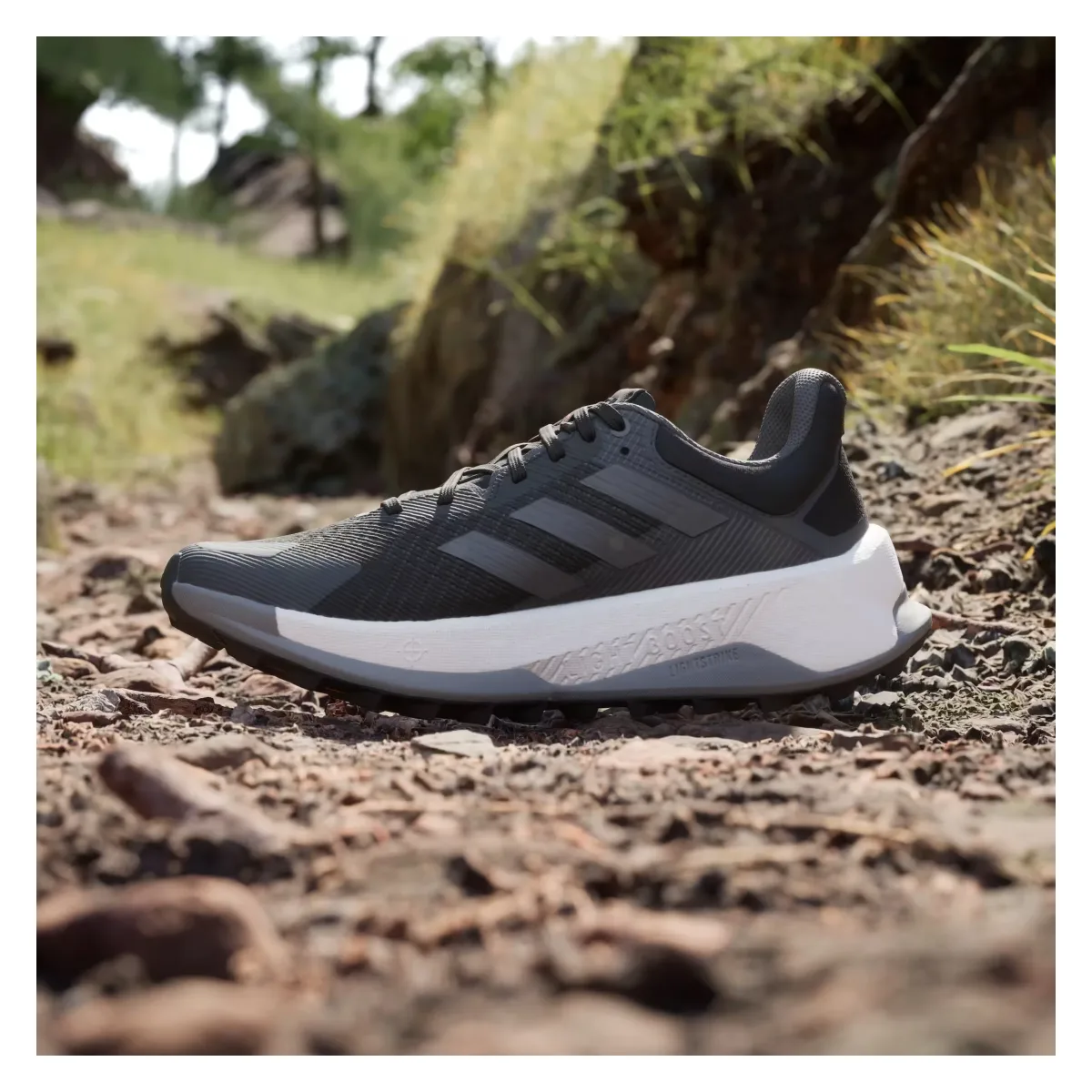adidas Terrex Soulstride Ultra Trail Core Black Grey Four Impact Orange