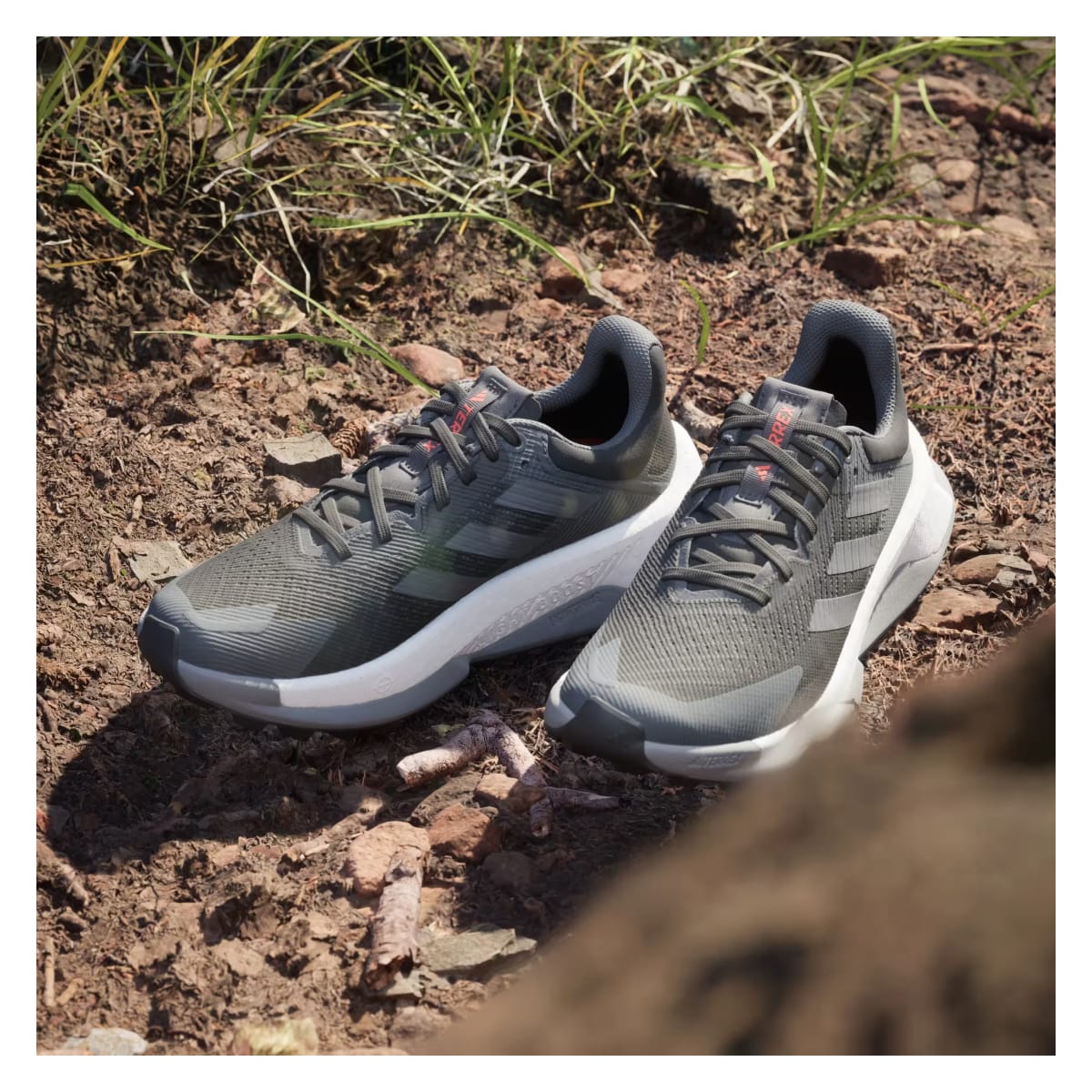 adidas Terrex Soulstride Ultra Trail Core Black Grey Cloud White (Women's)