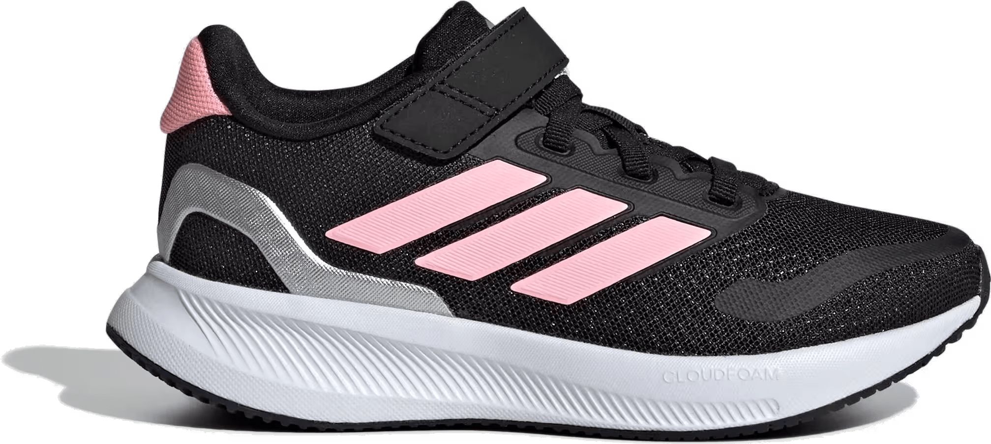adidas Runfalcon 5 Core Black Pink Spark Silver Metallic (PS)