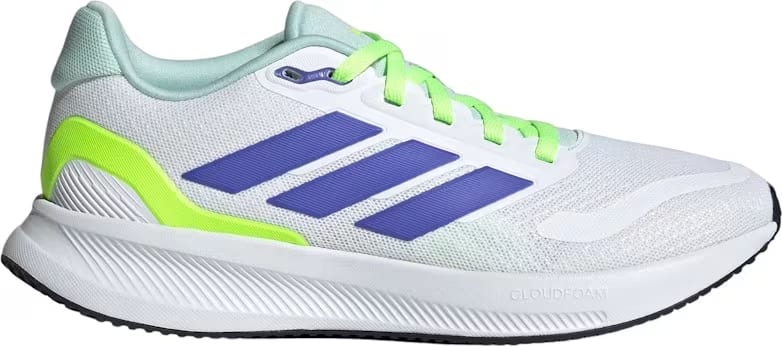adidas Runfalcon 5 Cloud White Cobalt Blue Lucid Lemon (GS)