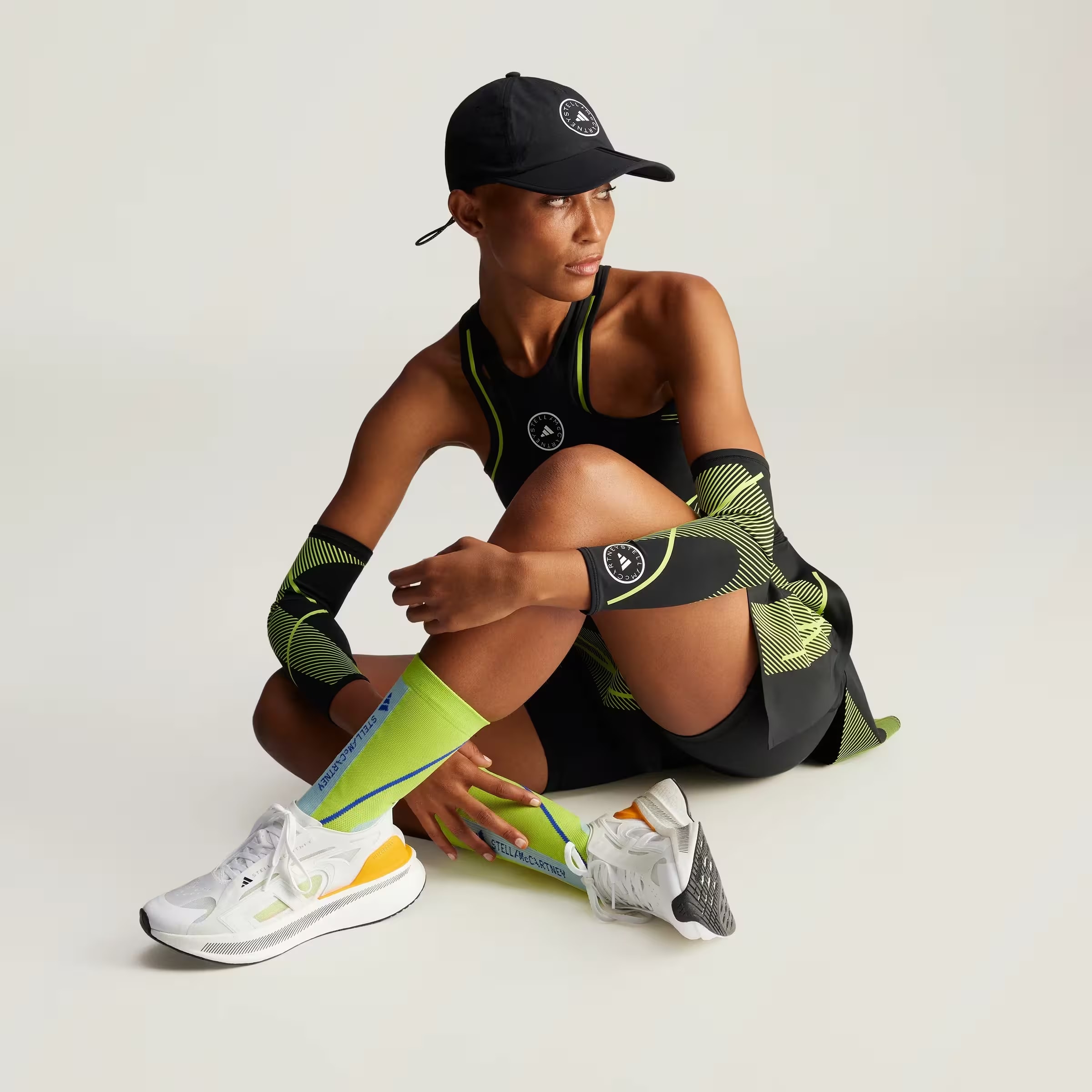 adidas Ultra Boost 5 By Stella Mccartney Cloud White Semi Solar Slime Eqt Yellow (Women's)