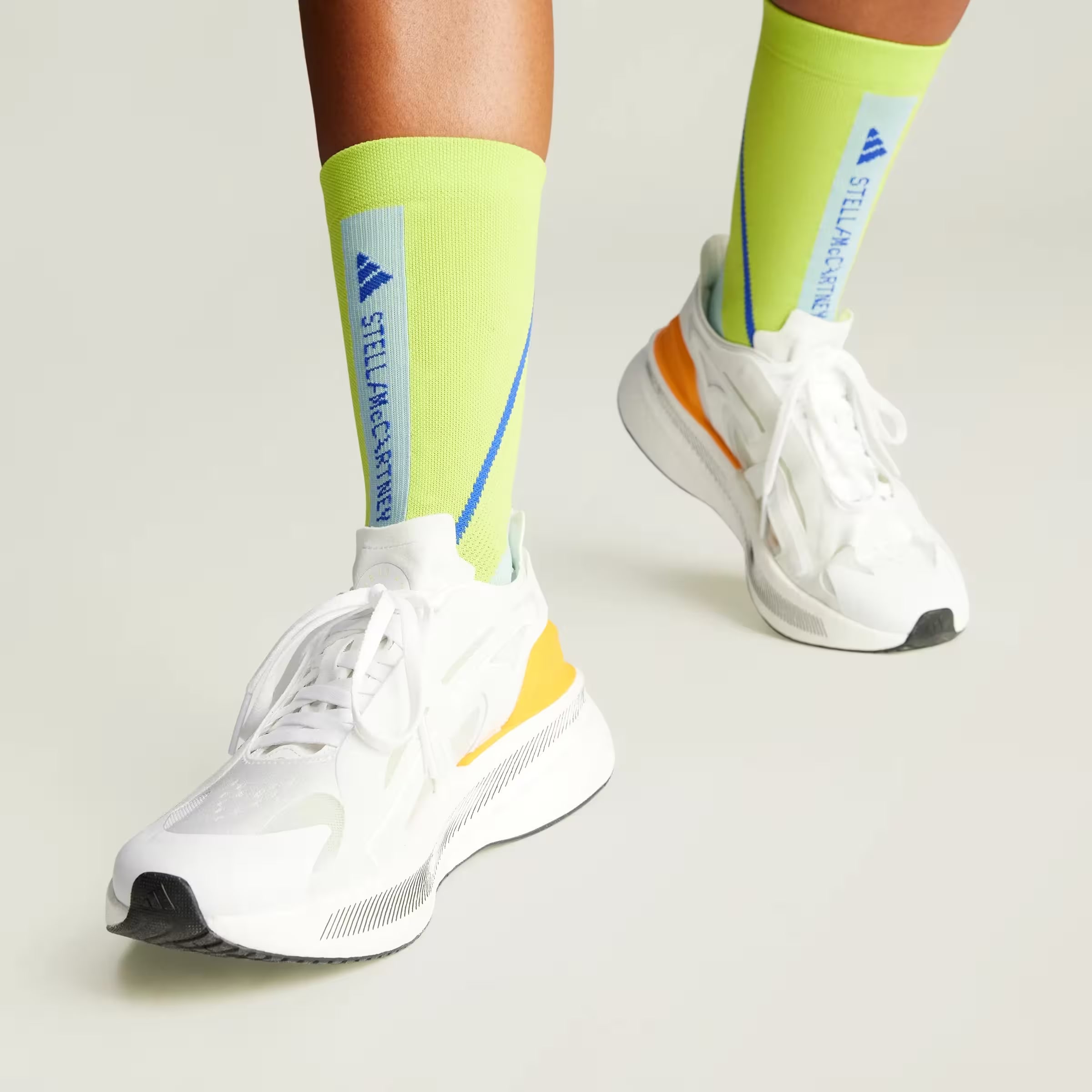 adidas Ultra Boost 5 By Stella Mccartney Cloud White Semi Solar Slime Eqt Yellow (Women's)