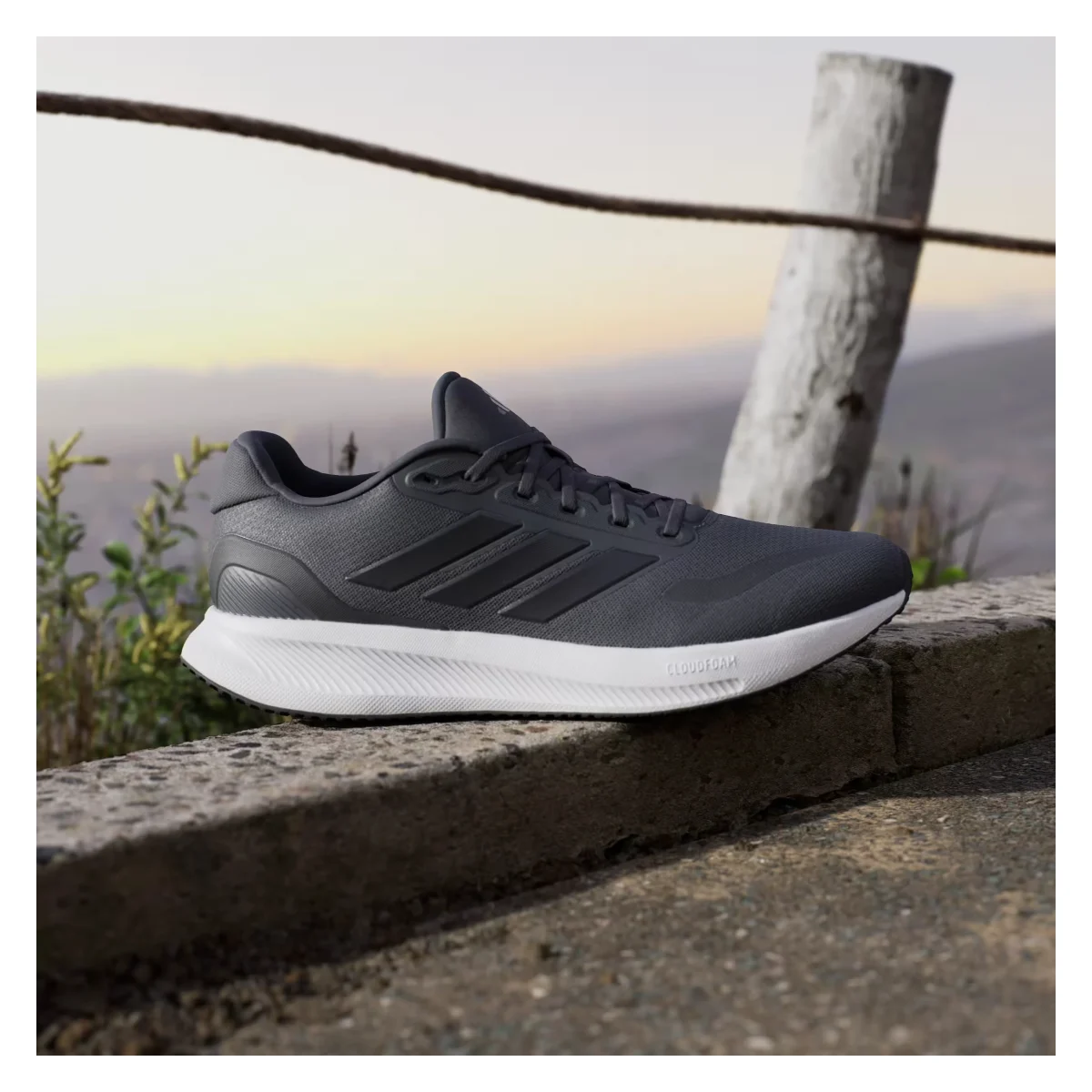 adidas Runfalcon 5 Grey Core Black Cloud White