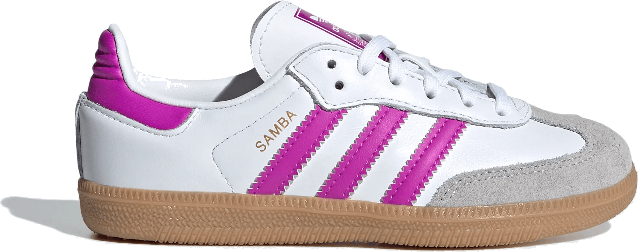 adidas Samba OG Cloud White Purple Burst Gum (PS)