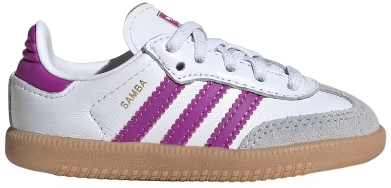 adidas Samba OG Cloud White Purple Burst Gum (TD)