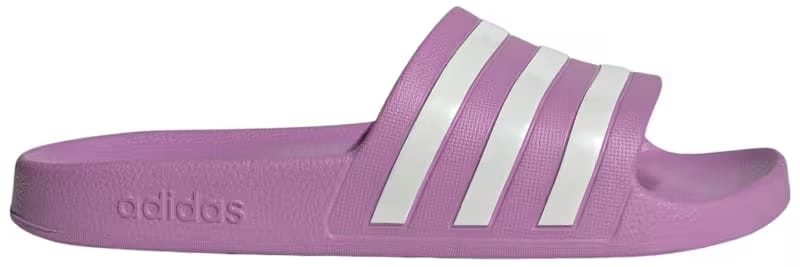 adidas Adilette Aqua Slides Preloved Purple Off White Grey Two (Women's)