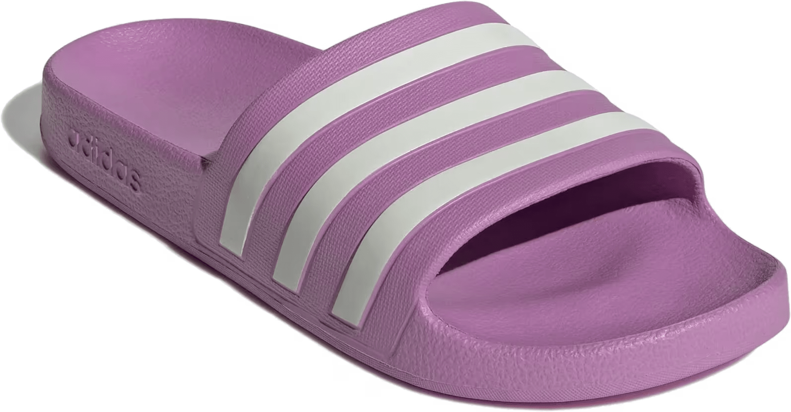 adidas Adilette Aqua Slides Preloved Purple Off White Grey Two (Women's)
