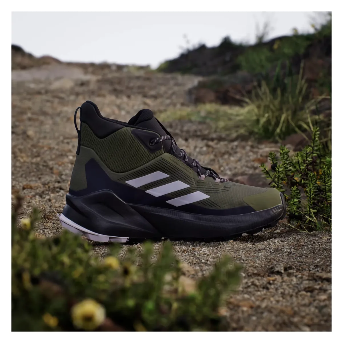 adidas Terrex Trailmaker 2.0 Gore-Tex Olive Strata Silver Dawn Aurora Black (Women's)