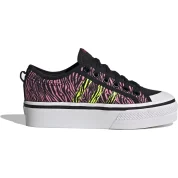 adidas Nizza Platform Core Black Solar Yellow Bliss Pink (Women's)