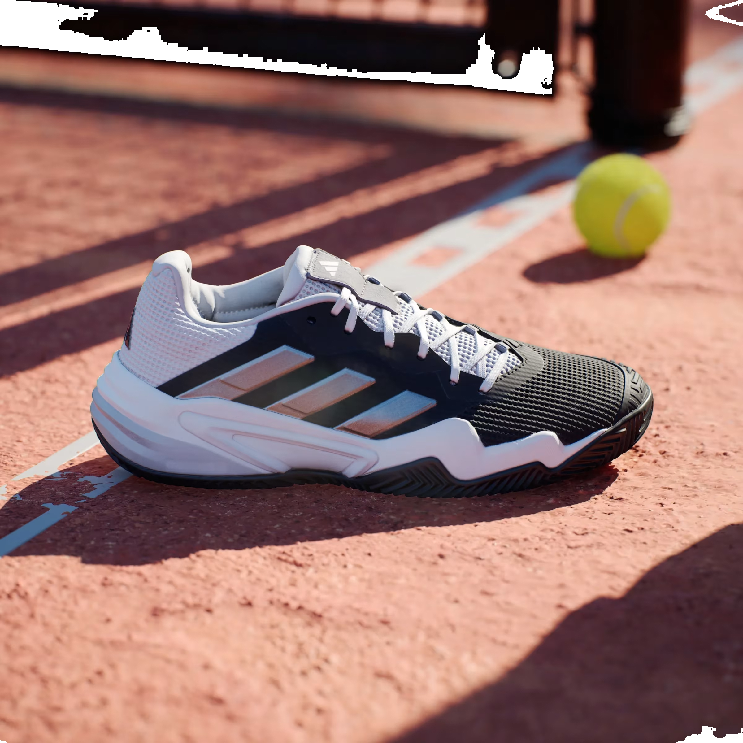 adidas Barricade 13 Clay Core Black Cloud White Grey Three