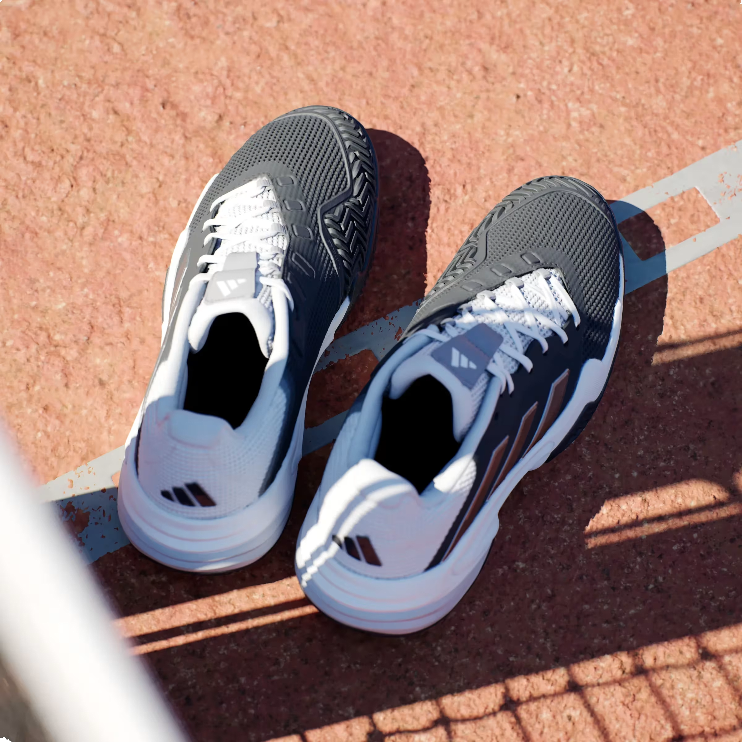 adidas Barricade 13 Clay Core Black Cloud White Grey Three