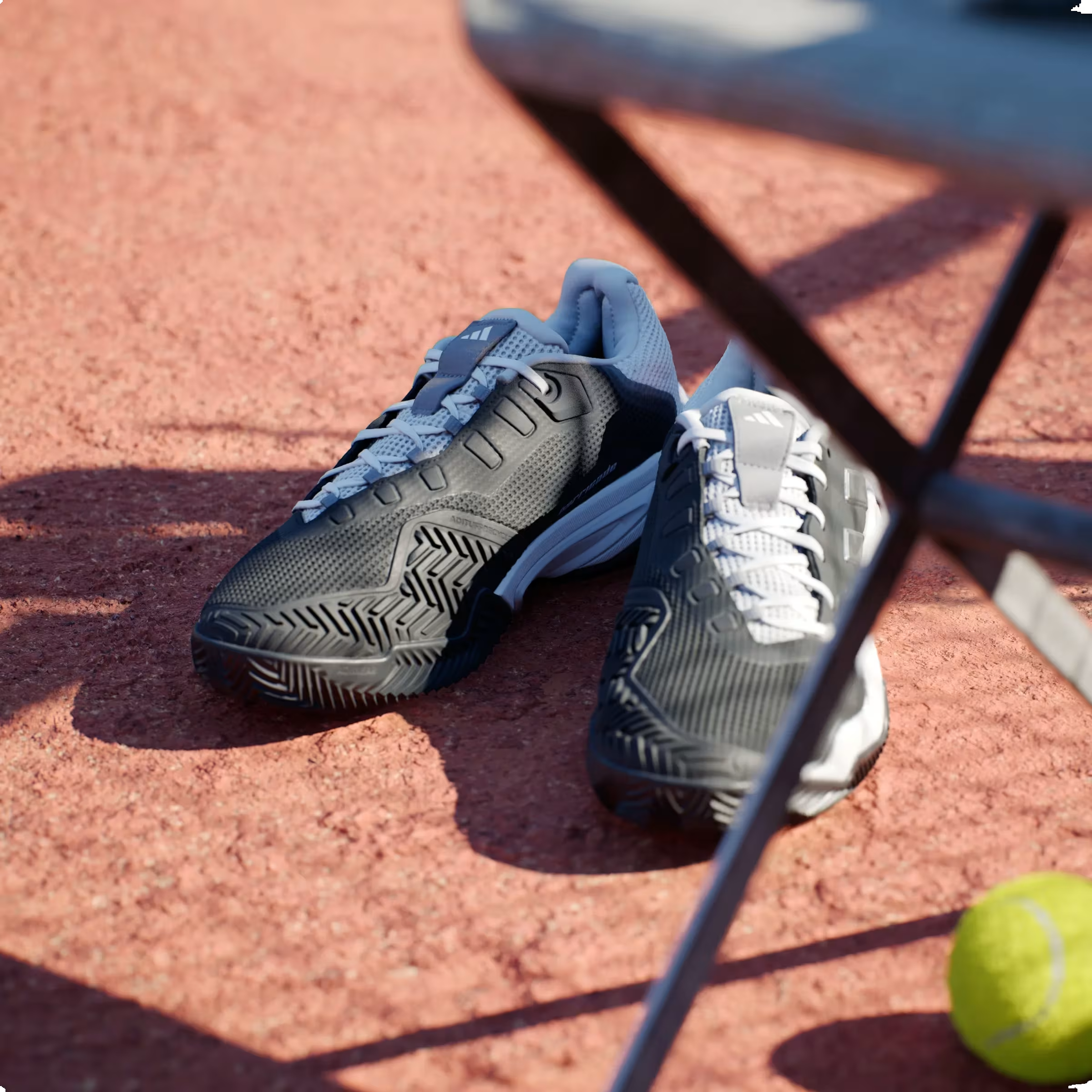 adidas Barricade 13 Clay Core Black Cloud White Grey Three