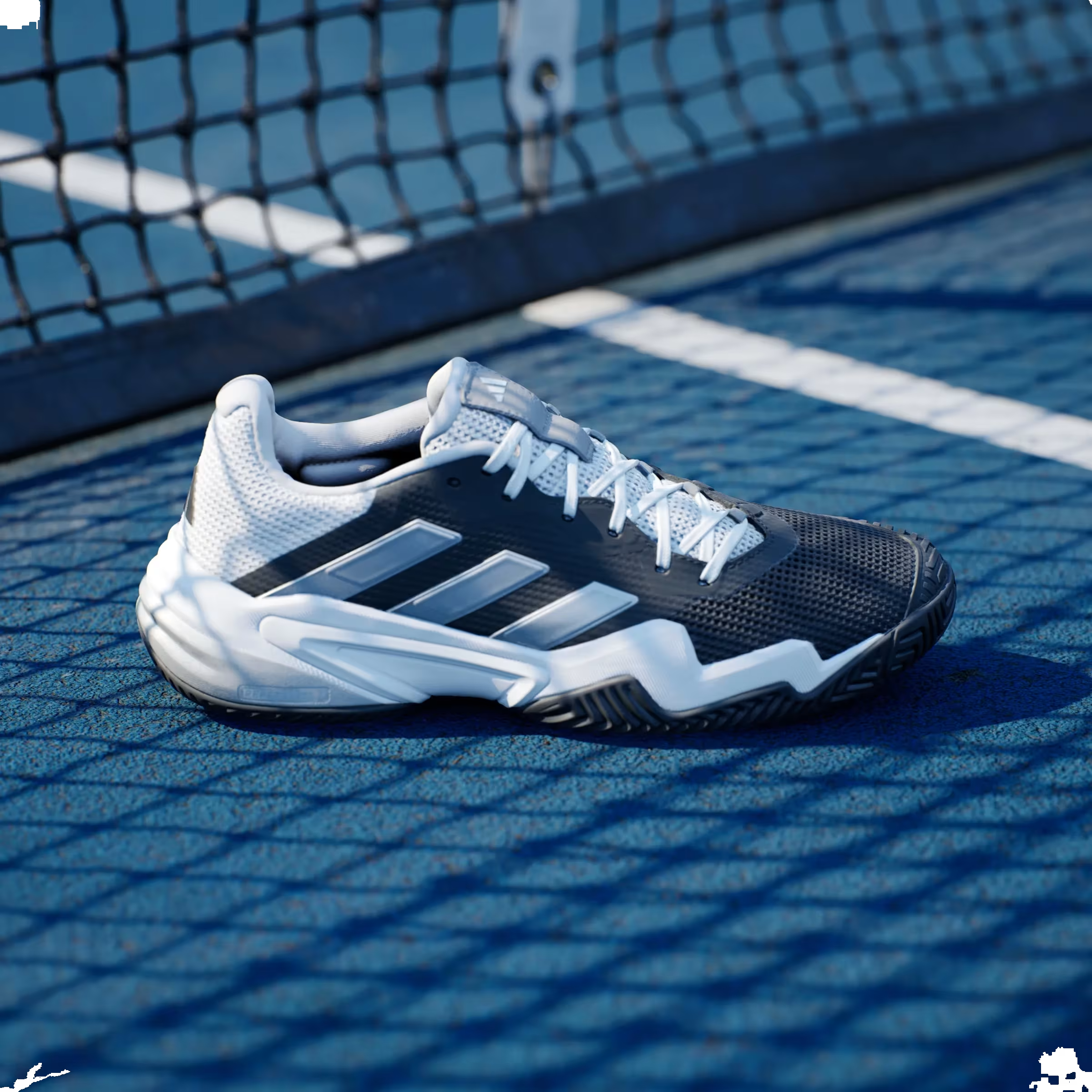 adidas Barricade 13 Core Black Cloud White Grey Three