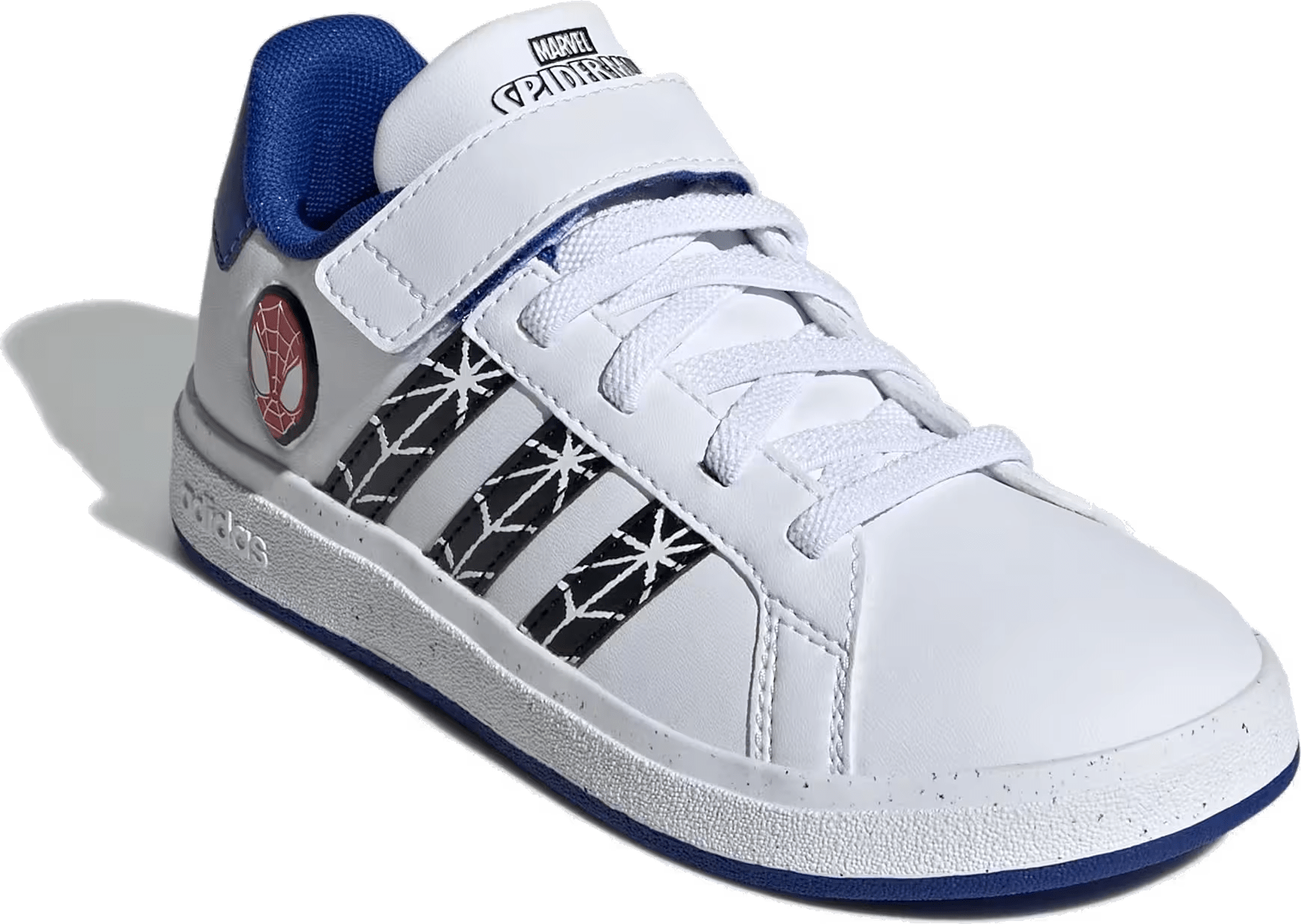 adidas Grand Court Strap Marvel Spider-Man Cloud White Core Black Royal Blue (GS)