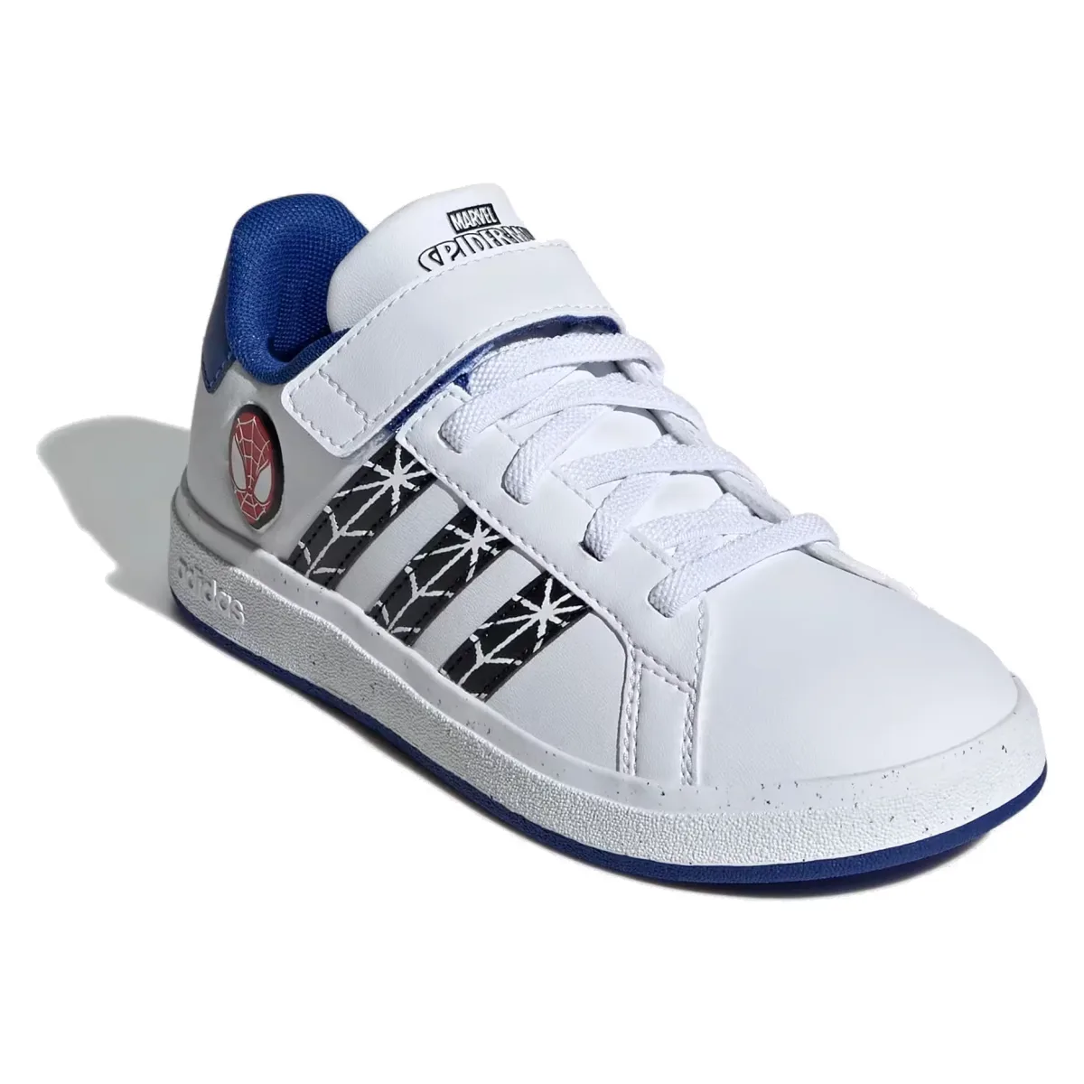 adidas Grand Court Strap Marvel Spider-Man Cloud White Core Black Royal Blue (GS)