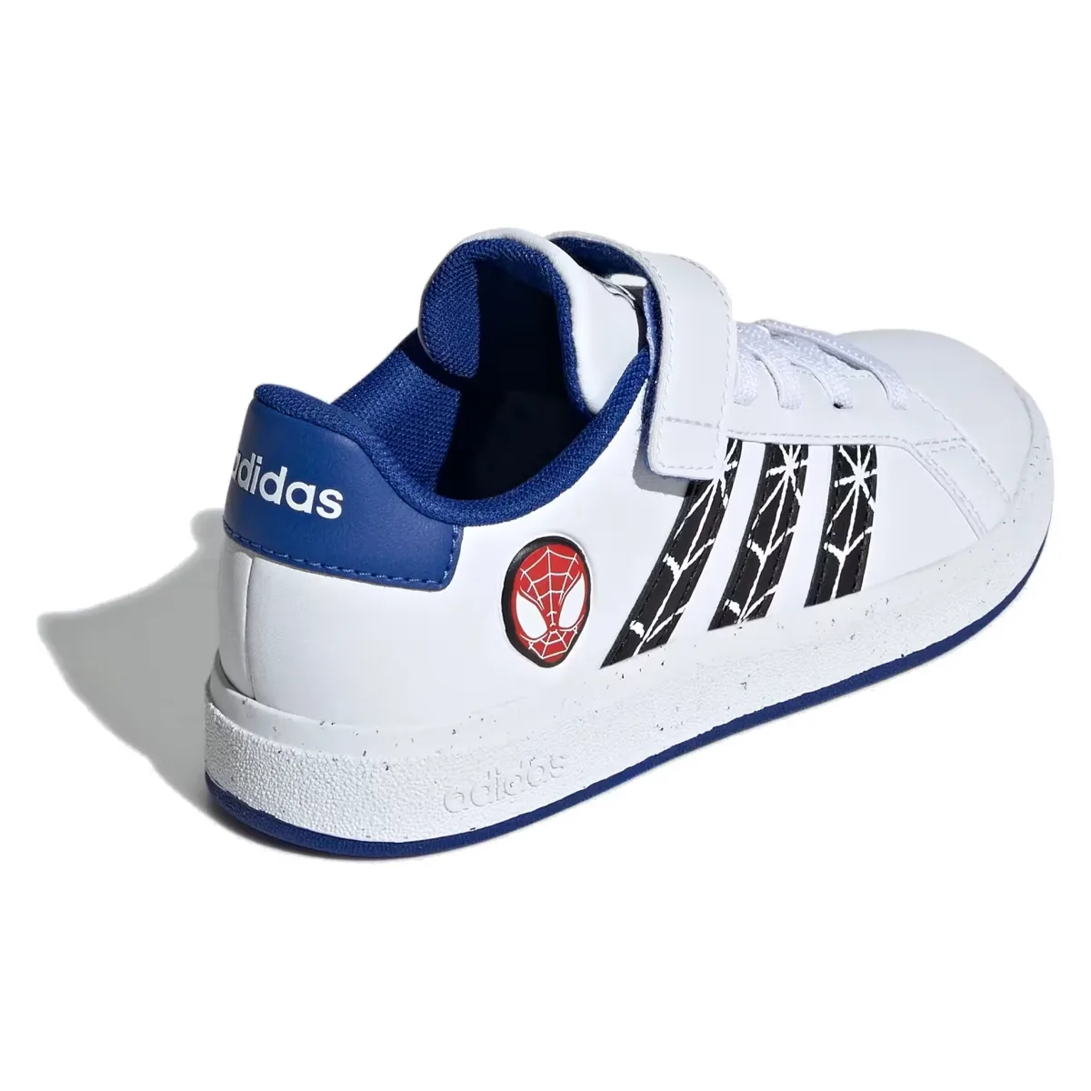 adidas Grand Court Strap Marvel Spider-Man Cloud White Core Black Royal Blue (GS)