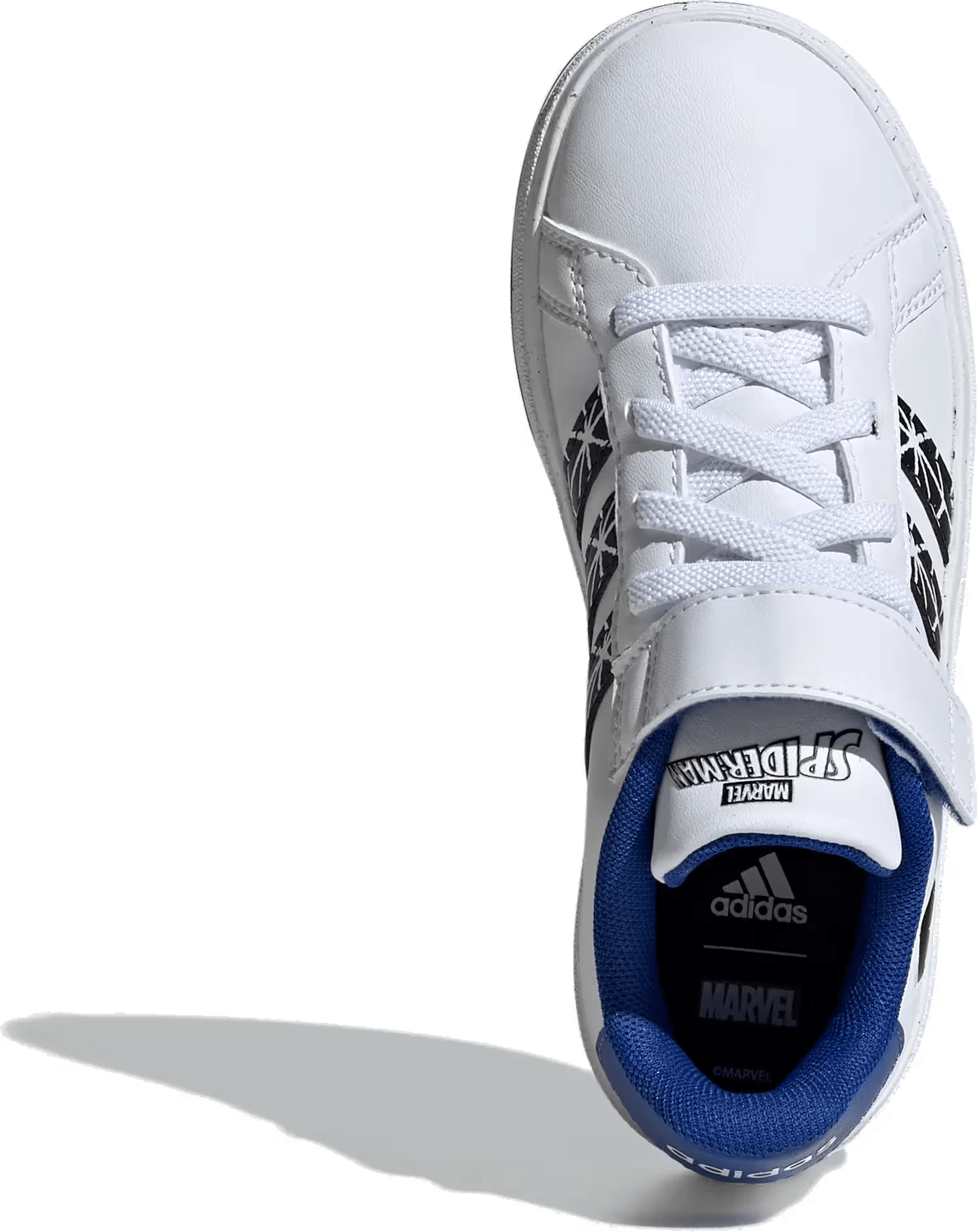 adidas Grand Court Strap Marvel Spider-Man Cloud White Core Black Royal Blue (GS)