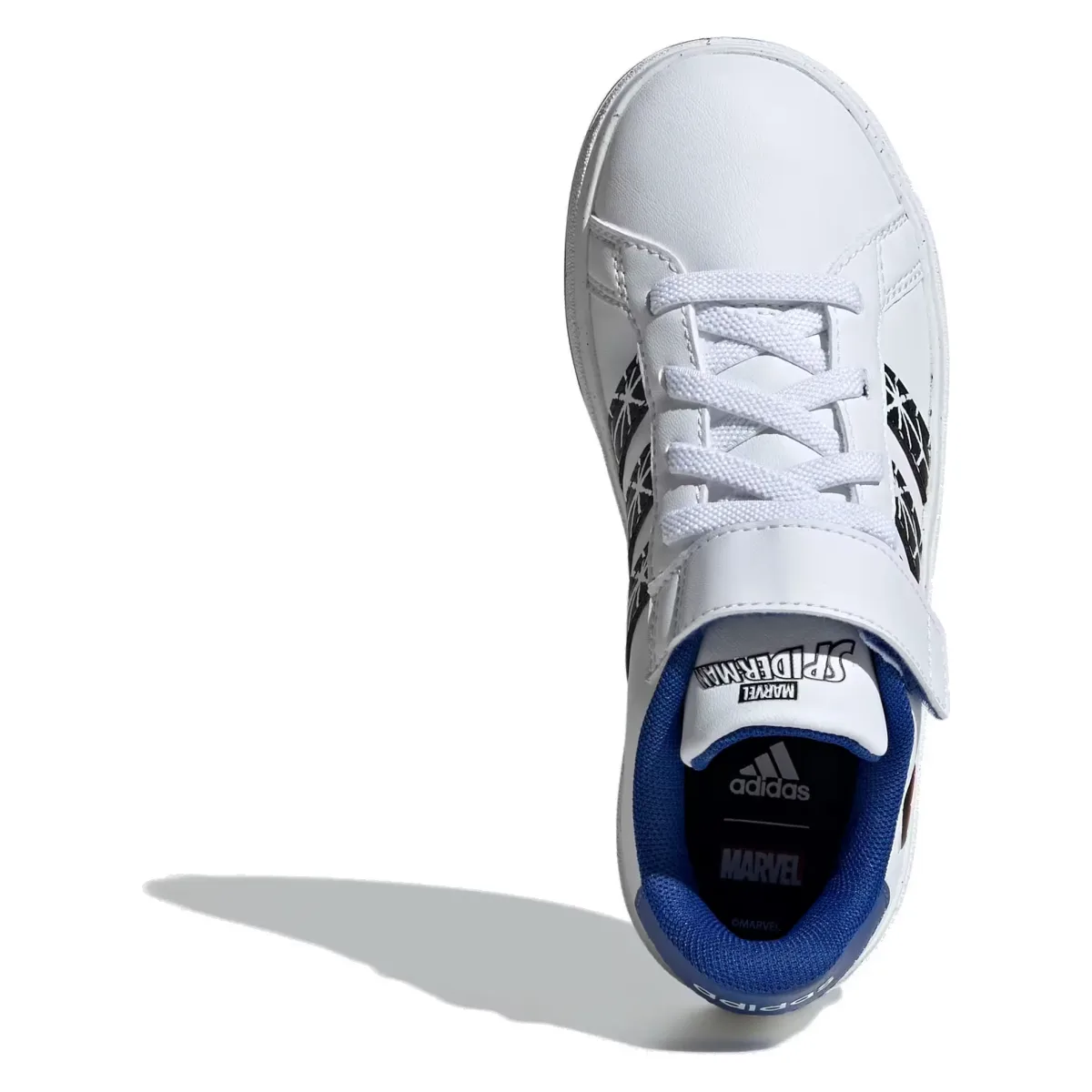 adidas Grand Court Strap Marvel Spider-Man Cloud White Core Black Royal Blue (GS)