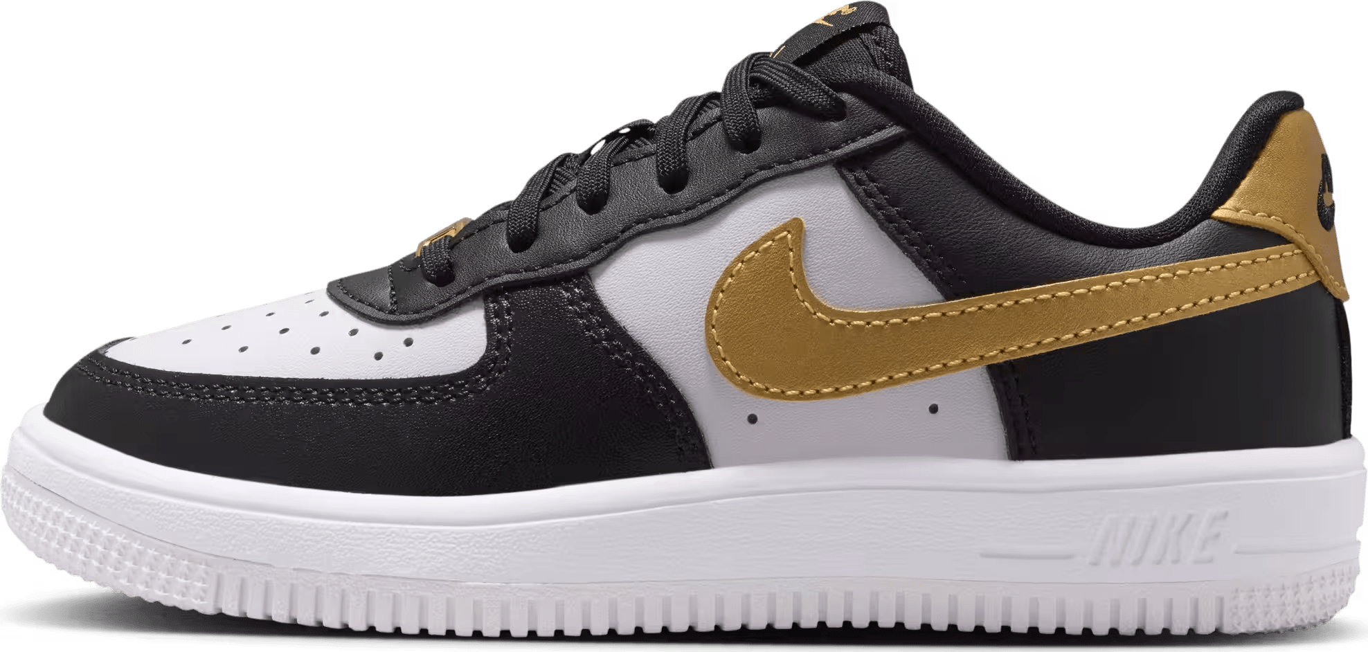 Nike Force 1 Low PS "Black White Metallic Gold"